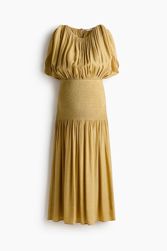Женские платья H&M MAMA Smocked Cape-Detail Nursing Dress