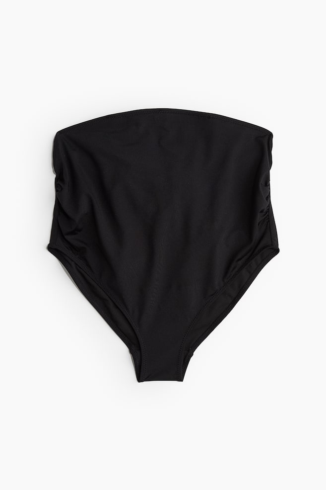 MAMA High Waist Bikini Bottoms - Black - 1