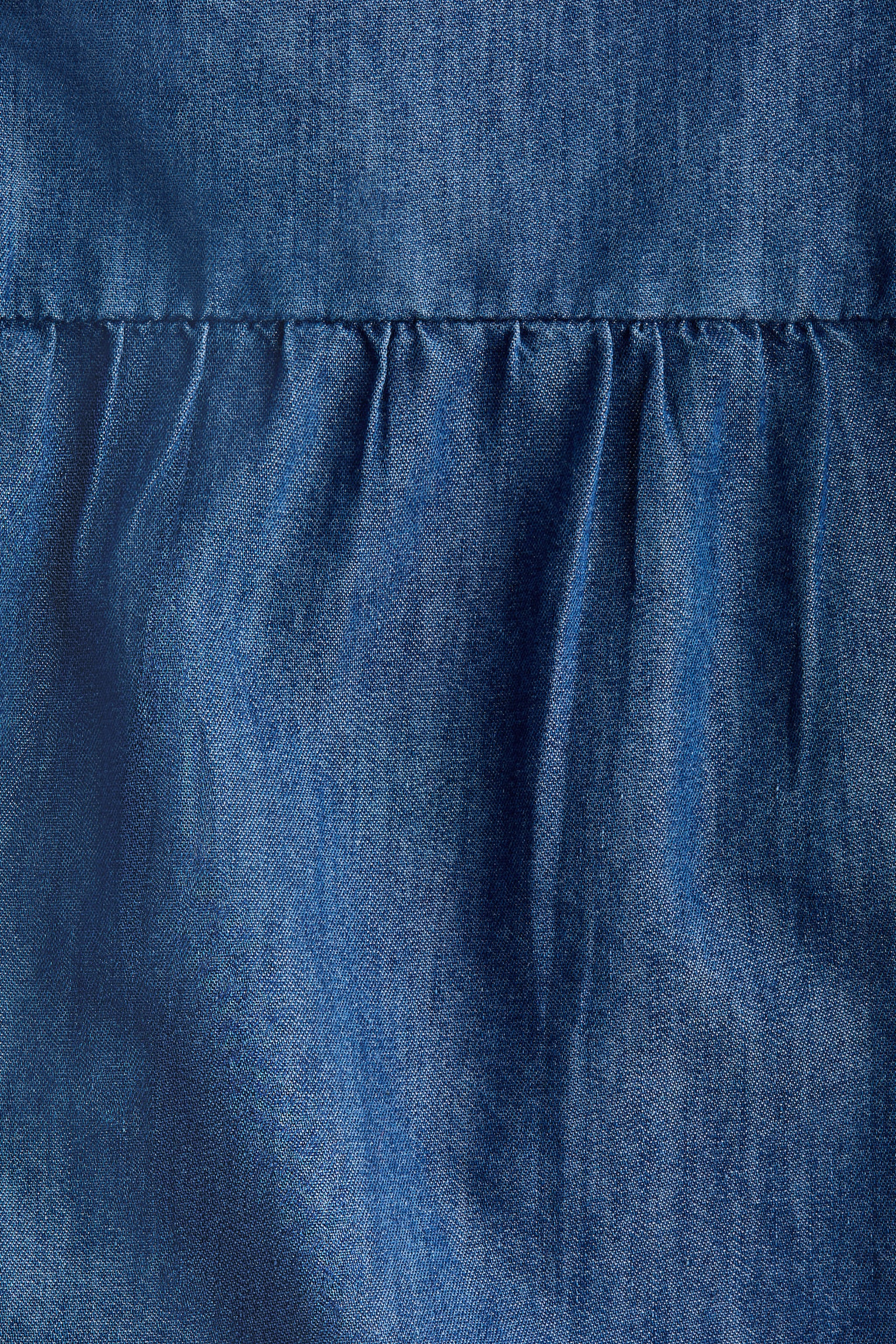 Áo tay bồng buộc dây phía sau - Màu xanh denim đậm/Màu be/Hoa - 5