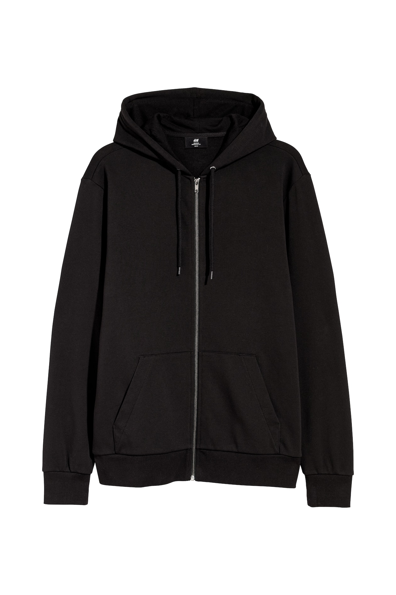 Hooded jacket Regular fit Black Men H&M IN