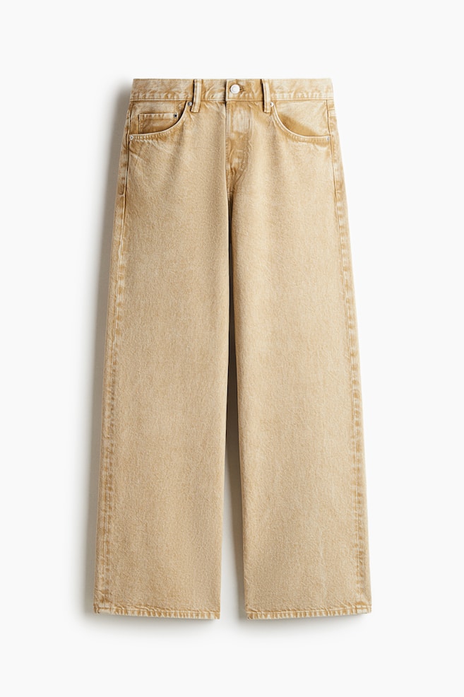 Loose Straight Jeans - Beige/Denim blue/Denim green blue/Light denim blue - 1