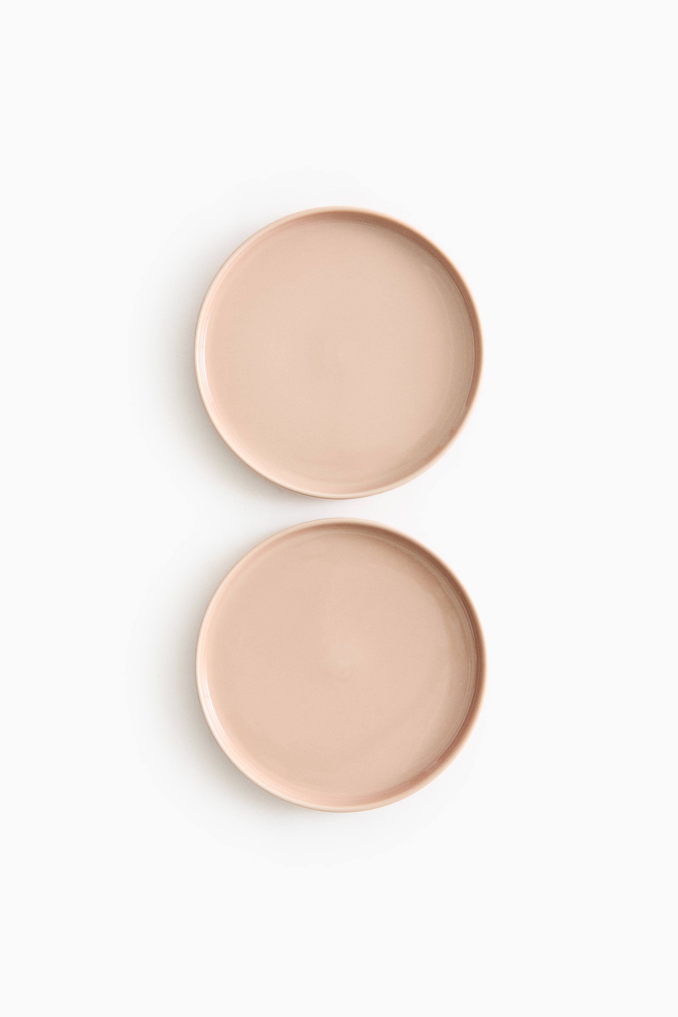 View larger image: 2-pack stoneware mid plates - Light pink - Home All | H&M GB 1