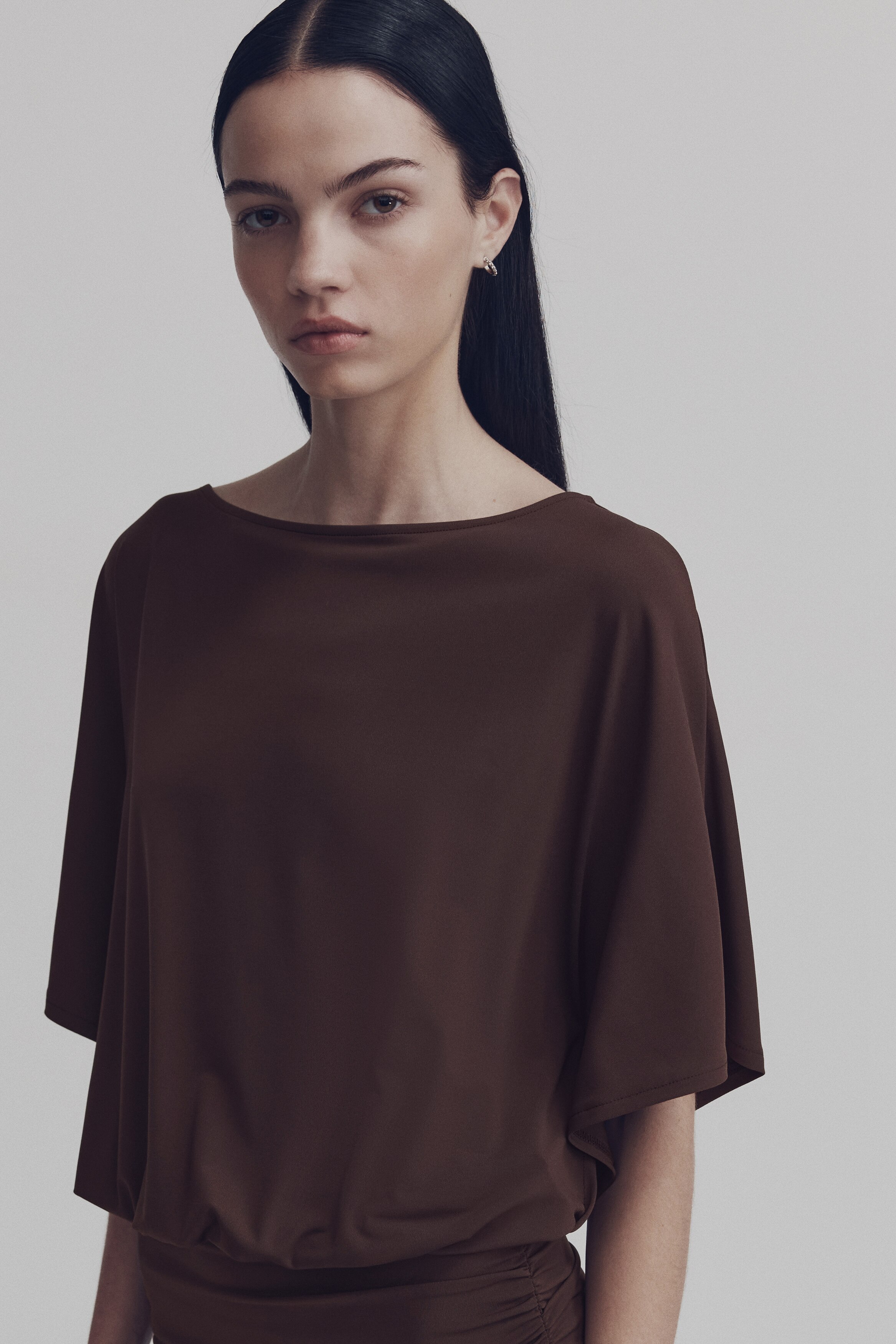 Draped maxi dress