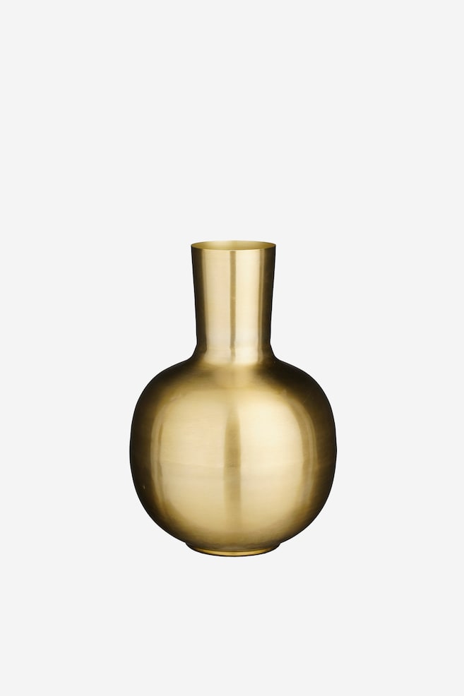 Jarrón De Metal - Oro - 1