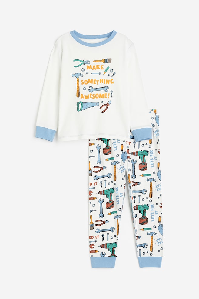 Jersey pyjamas - Natural white/Tools/White/Vehicles/Cream/Toaster/Light blue/Dinosaurs/dc/dc/dc/dc/dc/dc/dc/dc/dc/dc/dc - 1