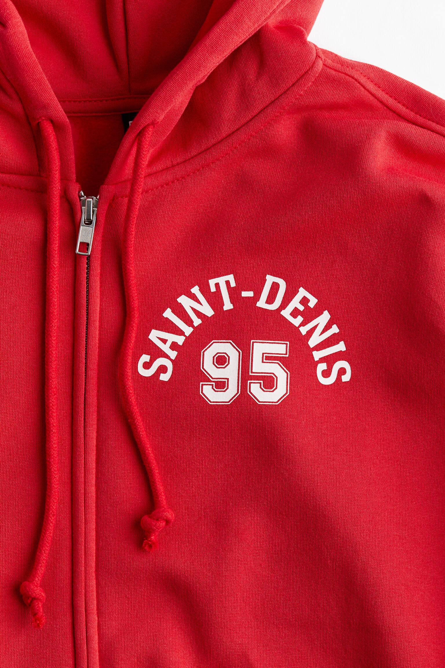 Oversized zip-through hoodie - Red/Saint-Denis/Black/Seine/Light beige/California/Light beige/Pure at Heart - 7