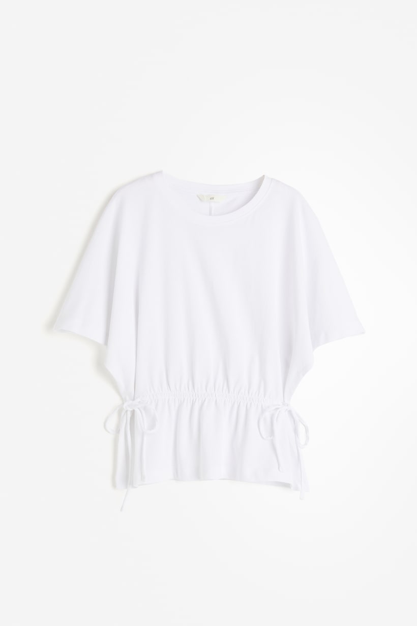 Tie-detail Top - White - Ladies | H&M US