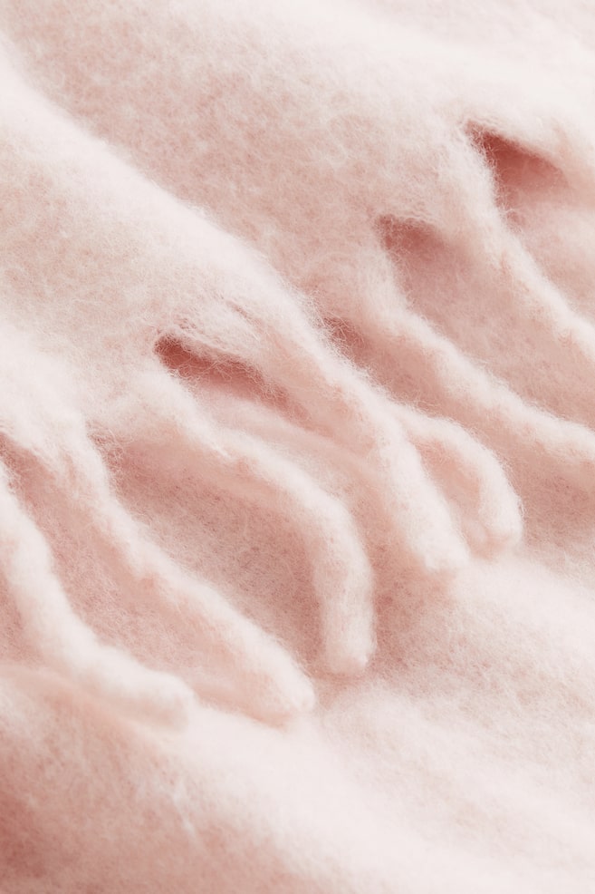 Wool-blend blanket - Light pink/White/Cerise/Green/dc/dc/dc - 3