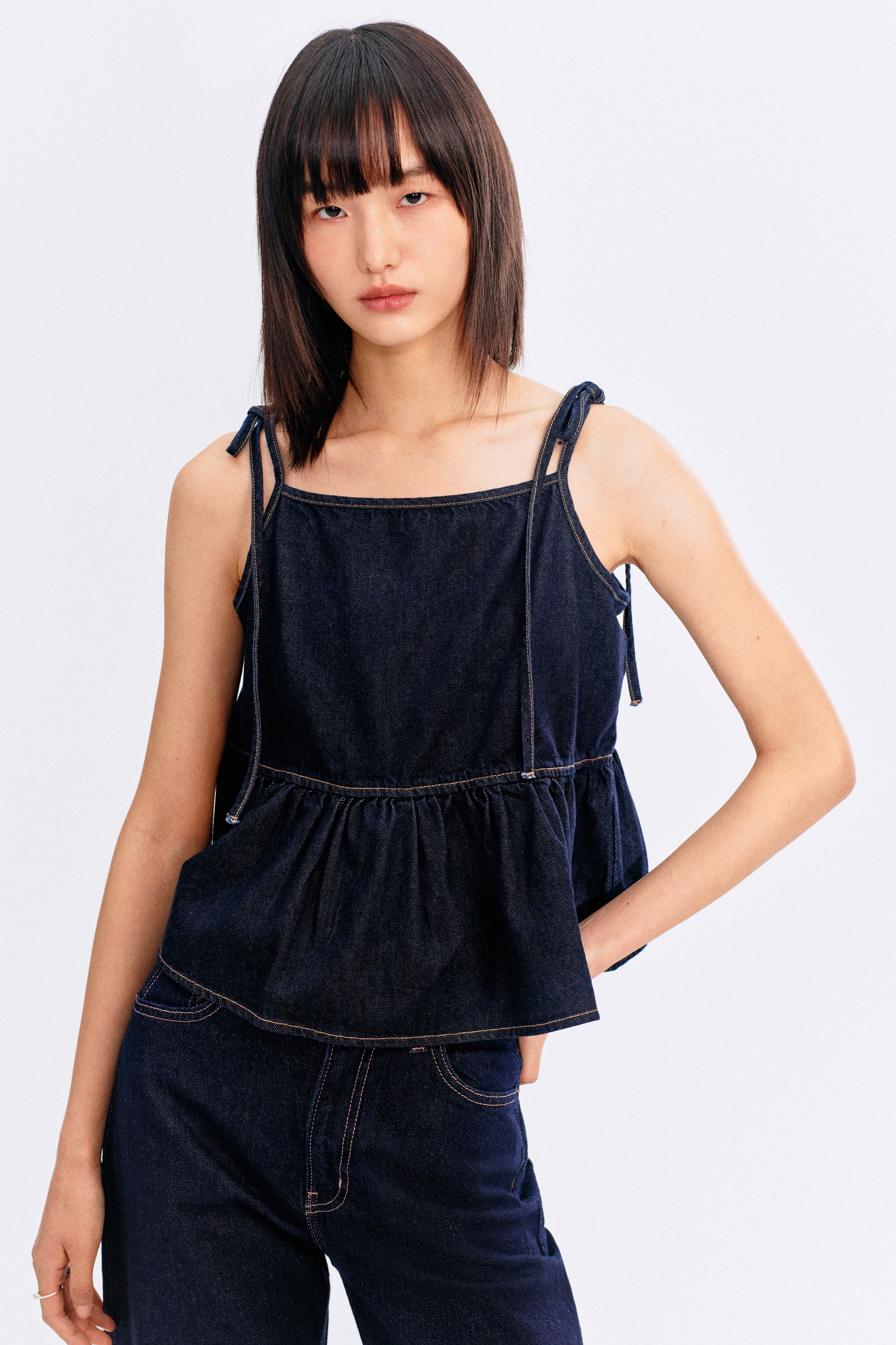 タイストラップトップス - ブラック - レディース | H&M JP