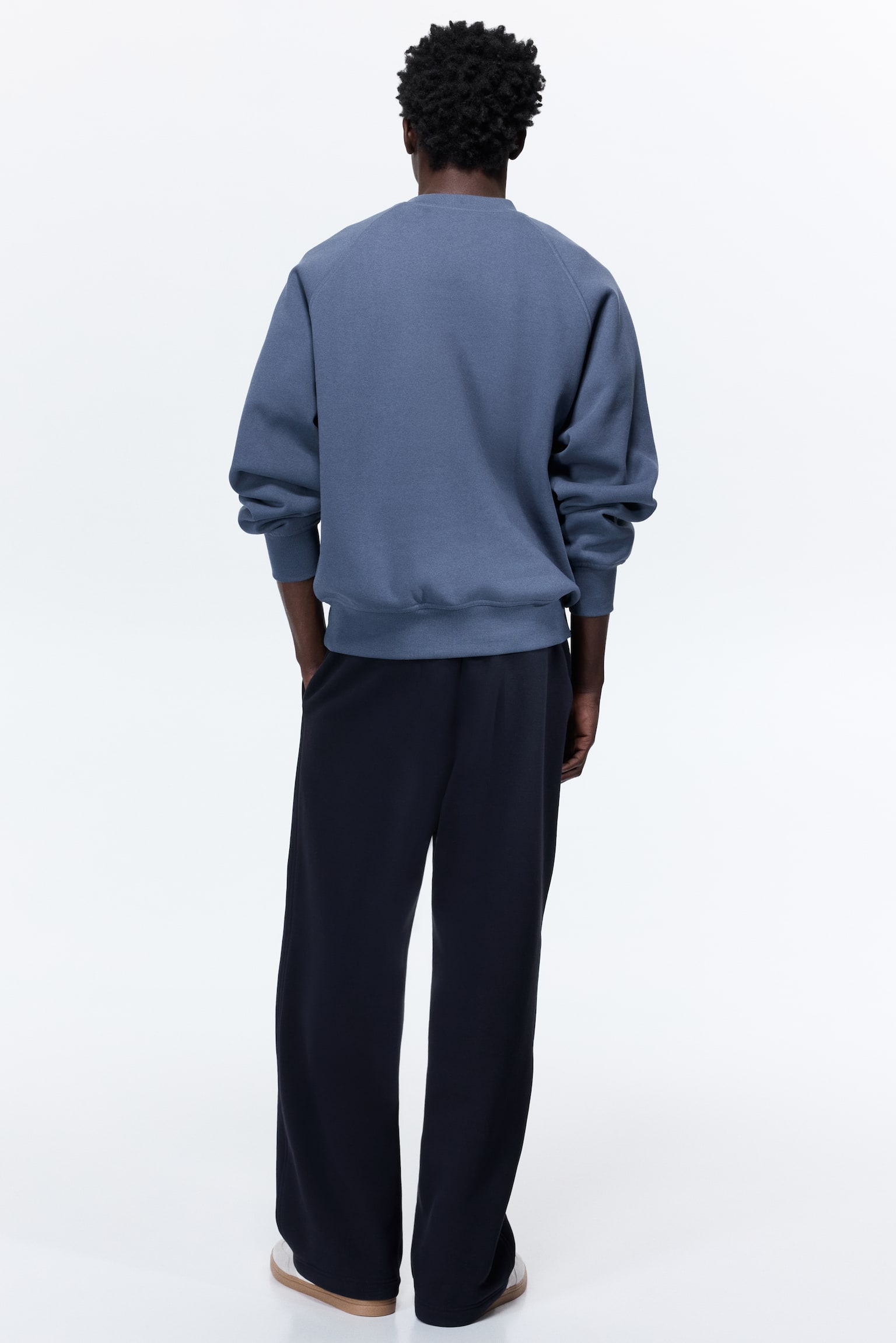 Loose Fit Sweatpants - Navy blue/Light grey marl/Light grey/Brown/Black/Grey/Cream - 3