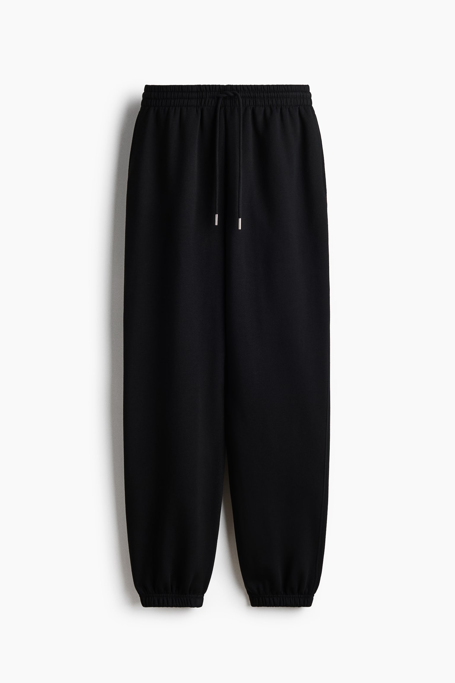 Pantalon en molleton de coton mélangé - Noir/Gris clair chiné/Gris foncé/Rose ancien clair/Beige clair/Jaune clair/Gris clair chiné - 1