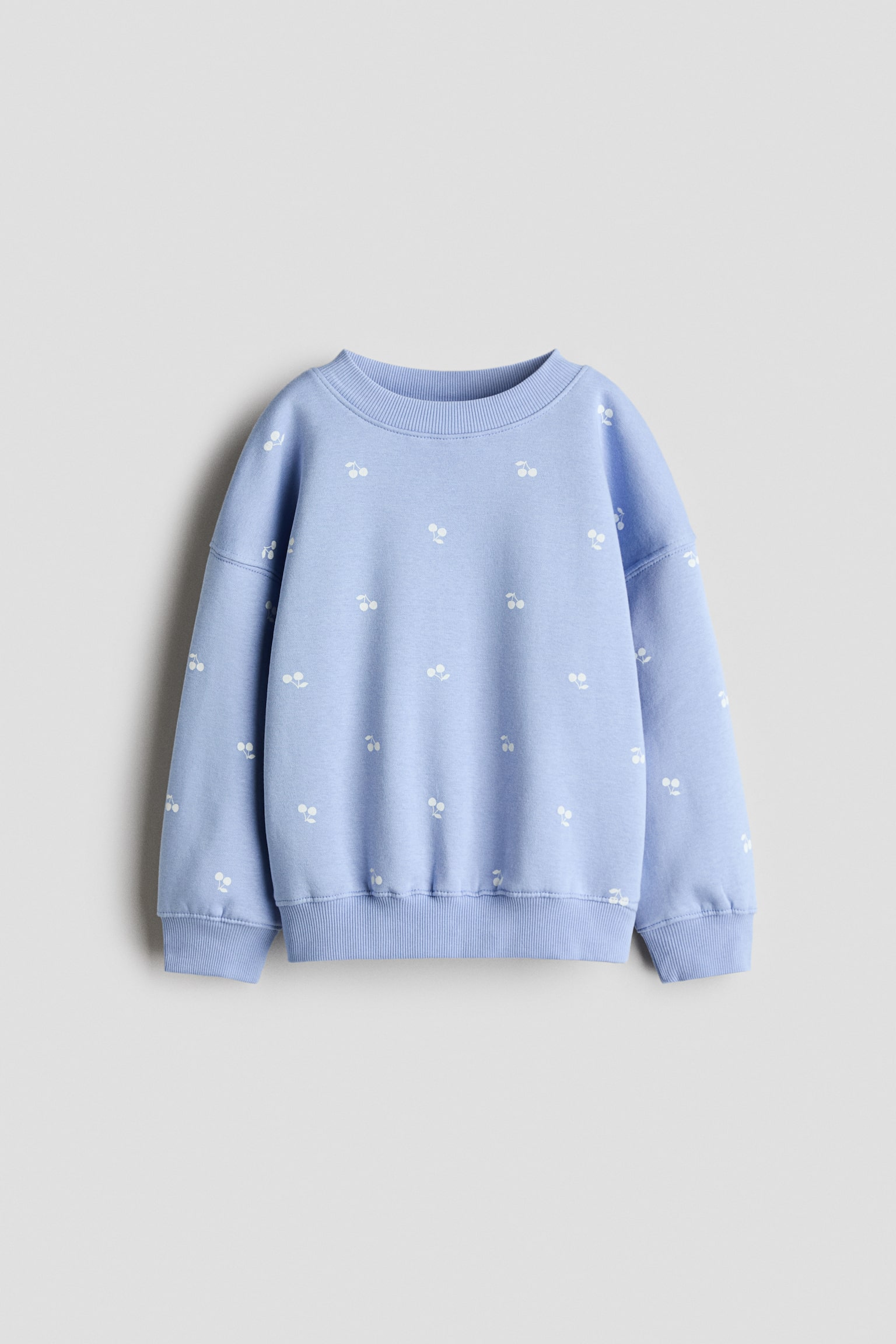 İçi Tüylü Sweatshirt - Light blue/Cherries/Açık mor/Tozlu mor/Kalpler/Krem/Kalpler/Toprak rengi/Kalpler/Turkuaz/Kalpler/Açık bej/Leopar desenli/Dark grey/Hearts/Açık tozlu pembe/Kirazlar