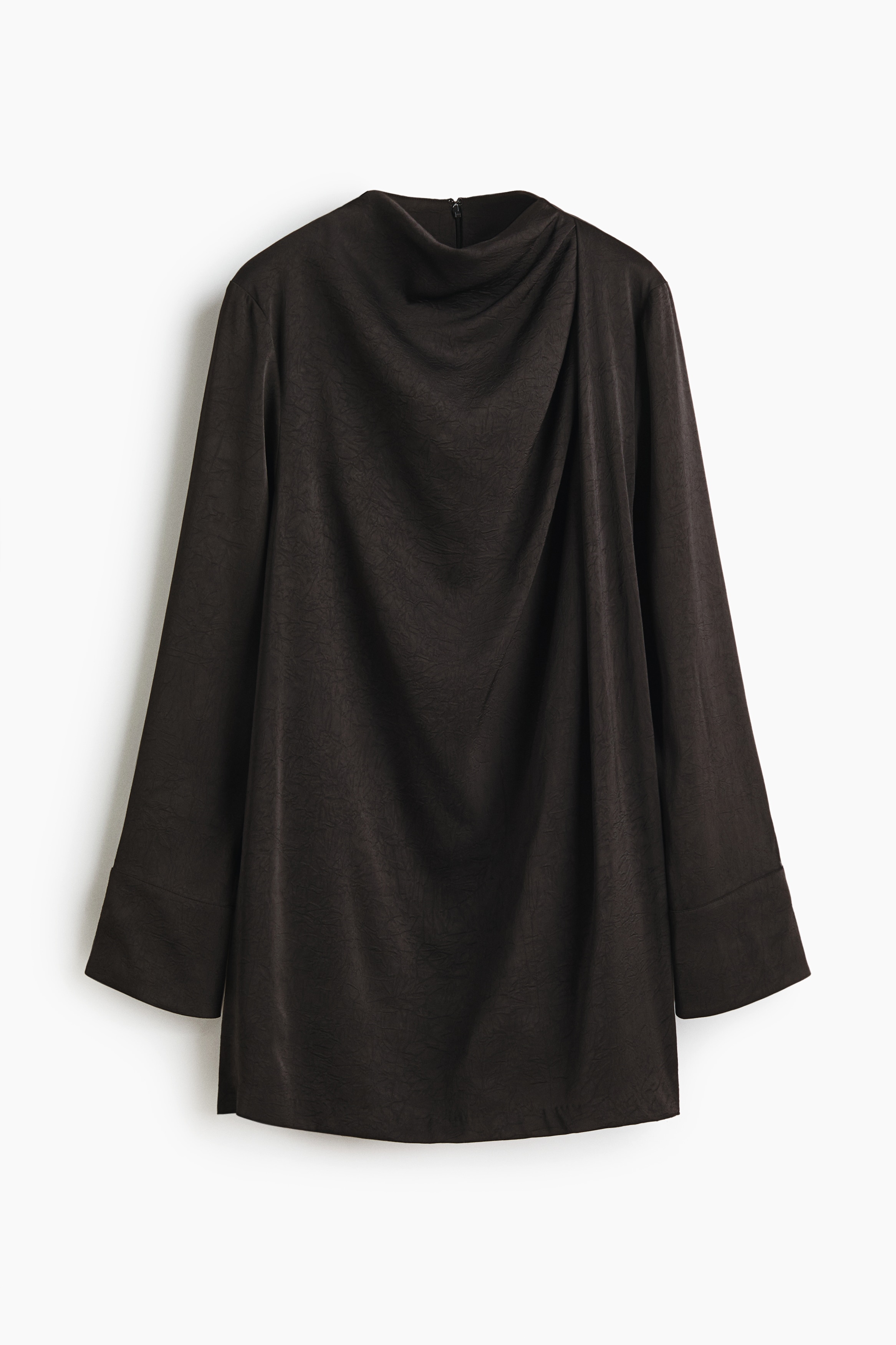 Robe à effet drapé - Noir
