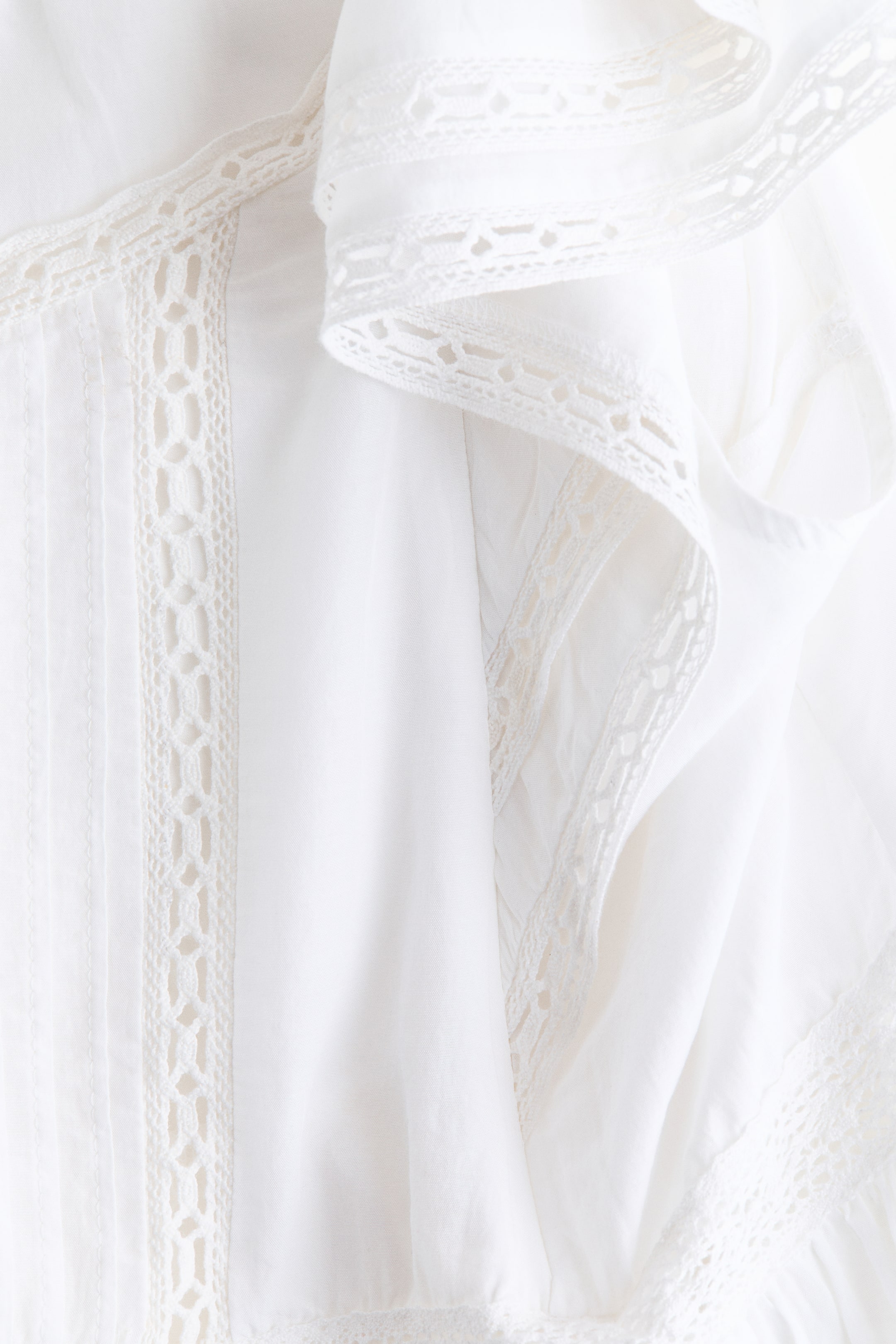 MAMA Lace-trimmed Nursing Blouse