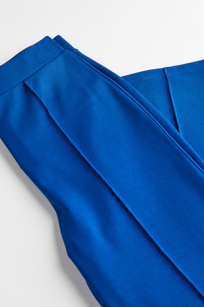 Wide tailored trousers - Bright blue/Black/Beige - 2
