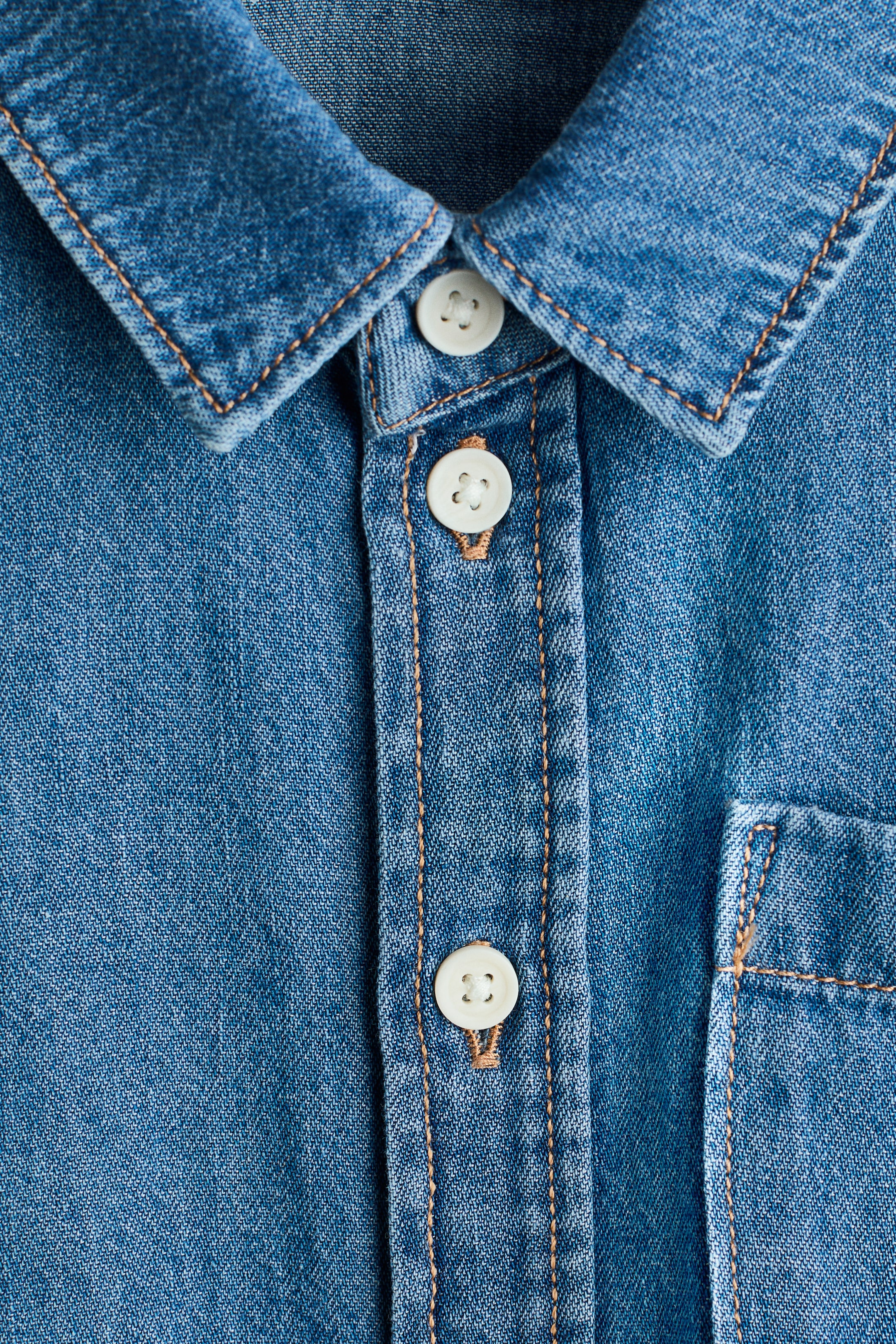 Детские рубашки H&M Denim Shirt — фото 5
