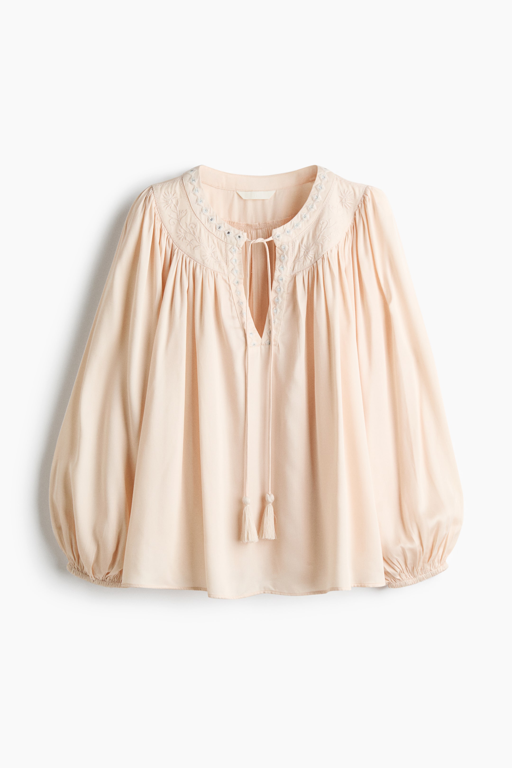 Xem ảnh lớn hơn: Áo kiểu vải modal - Màu hồng phấn | H&M VN 3