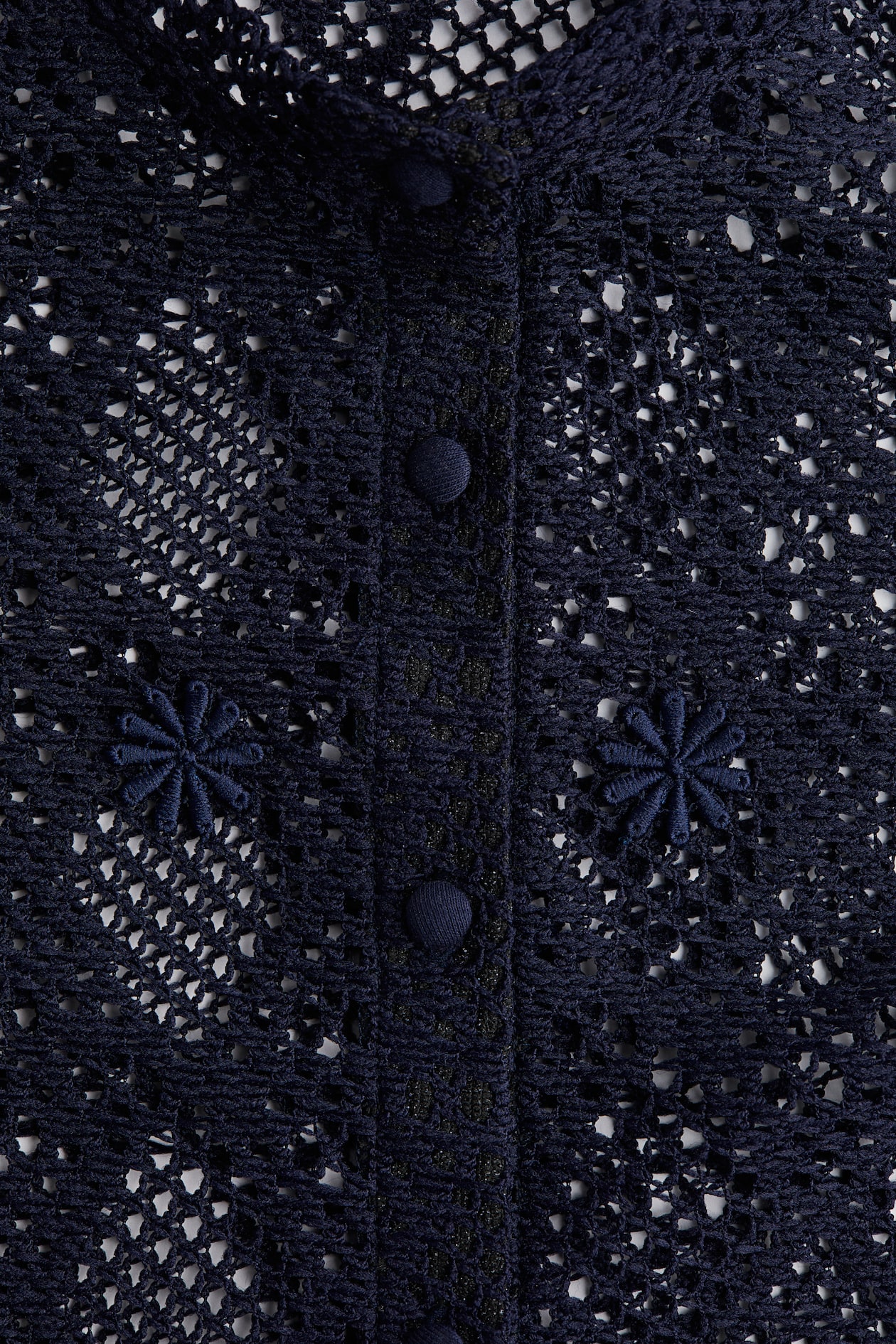 Mesh-Patterned Cardigan - image 2