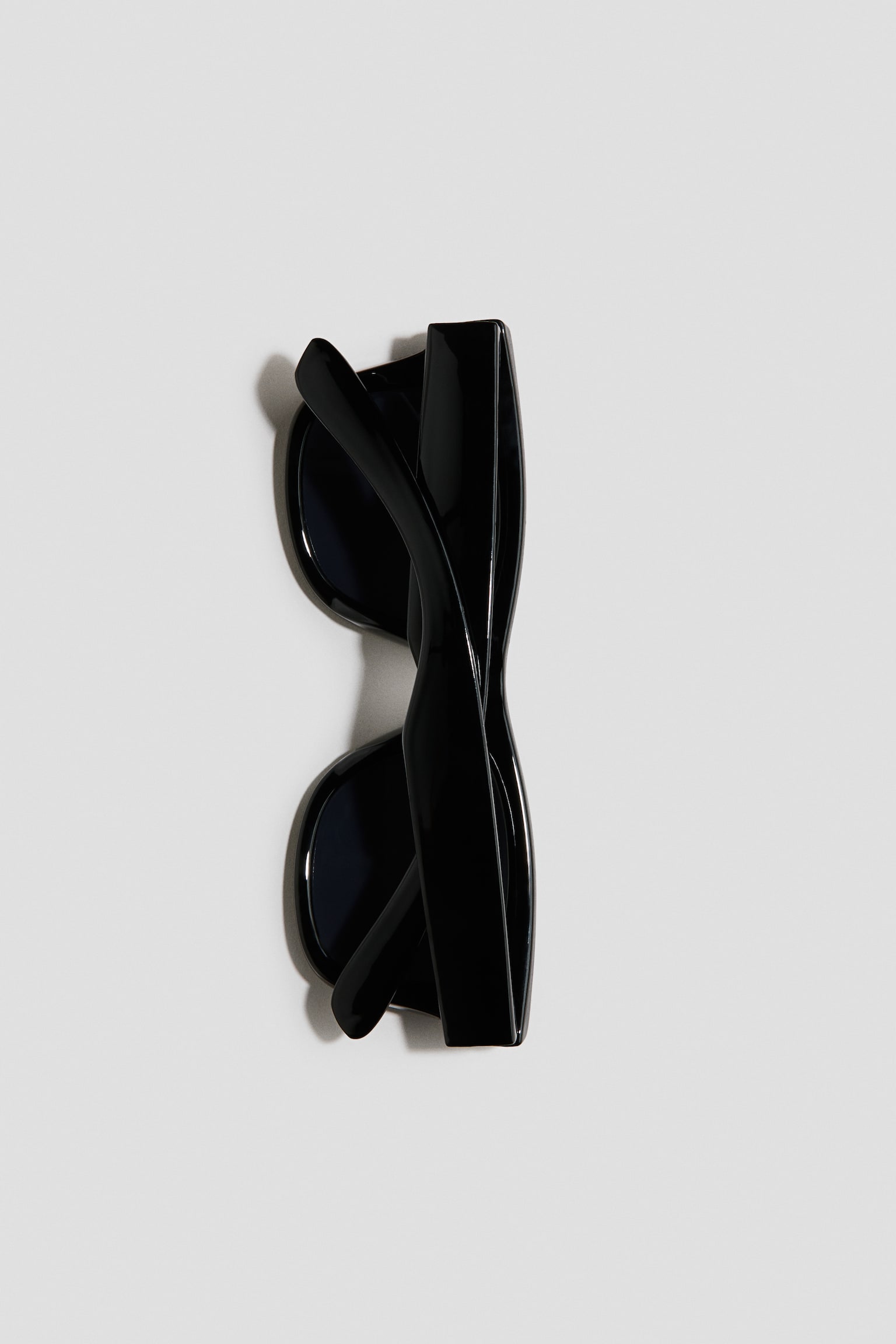 Obdĺžnikové slnečné okuliare - Čierna - 2