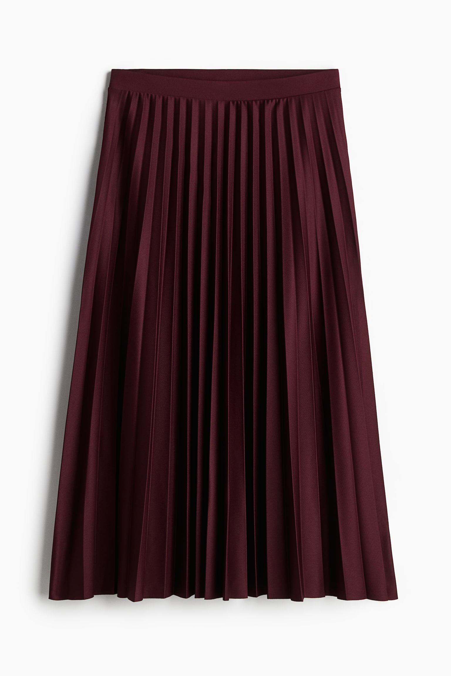 Pleated skirt - Burgundy/Black - 2