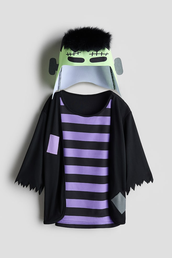2-teiliges Monster-Verkleidungsset - Schwarz/Frankensteins Monster - 1