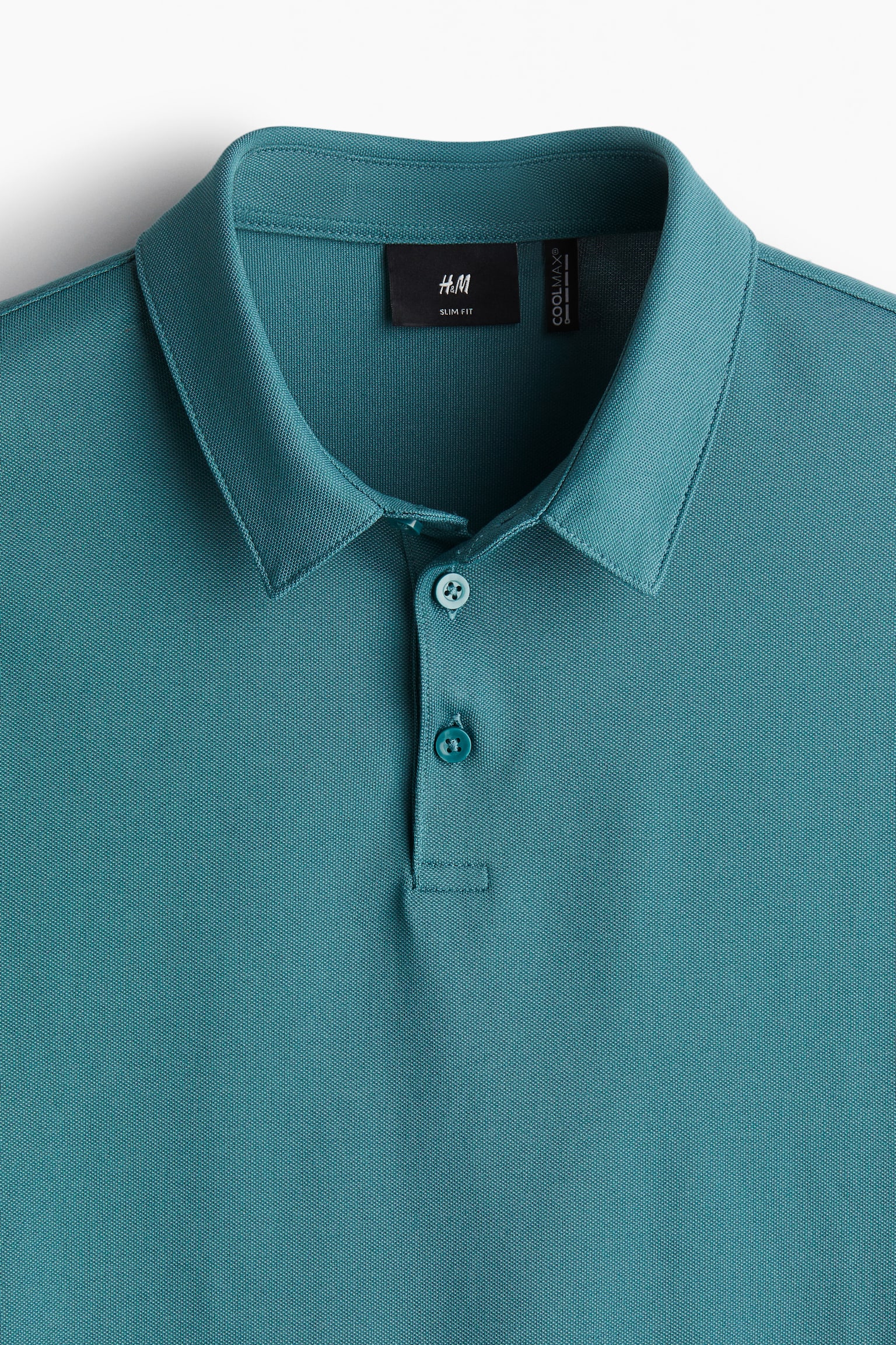 COOLMAX® Slim Fit Polo shirt - Dark turquoise/Dark purple/Black/Forest green/Light beige/White - 2