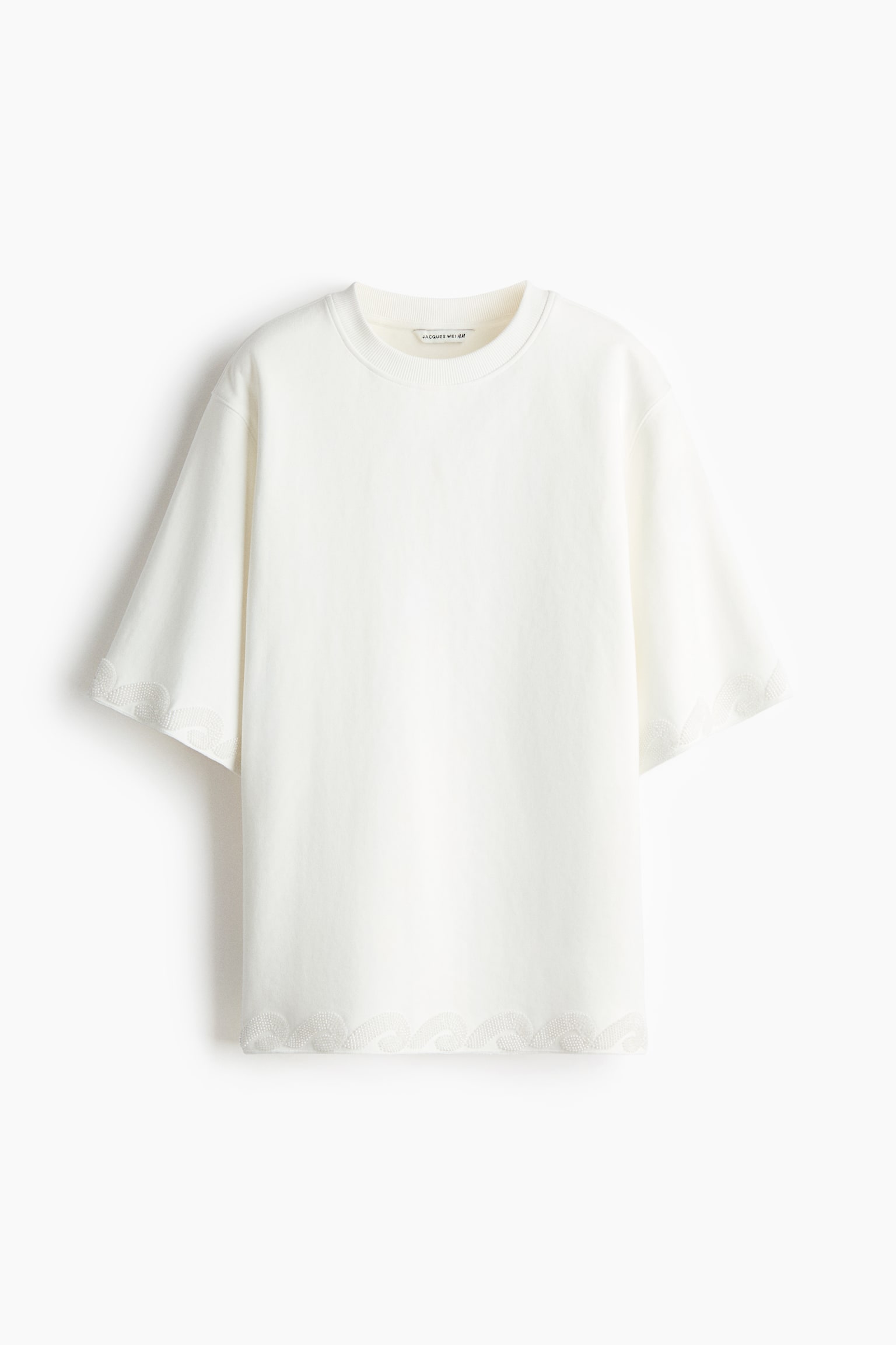 Oversized Tee - White/Black - 1