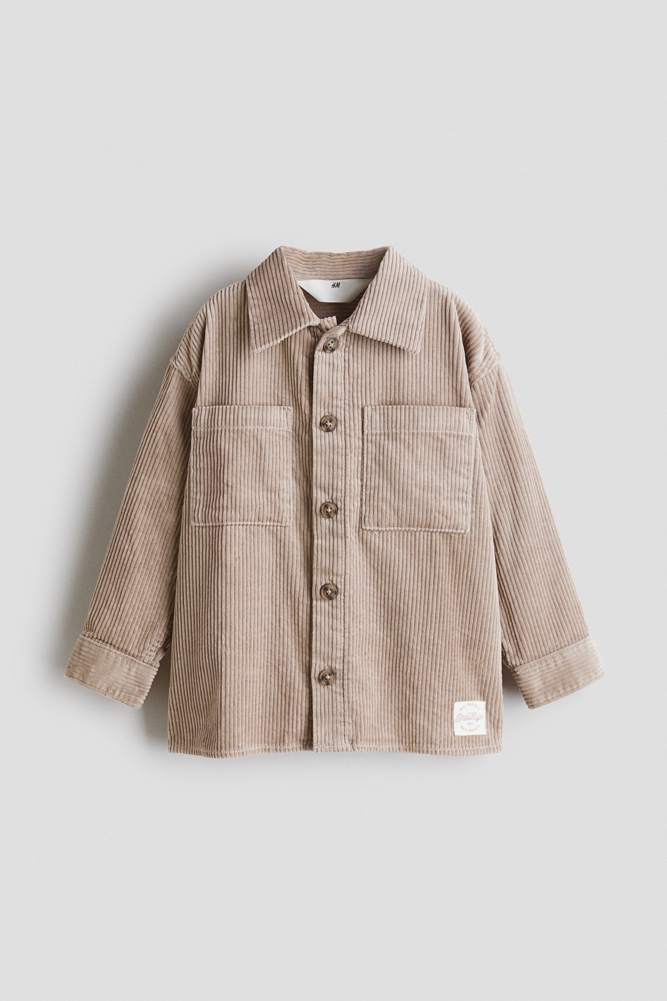 Cotton corduroy overshirtModel