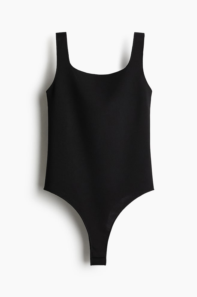Interlock thong body - Black - 1