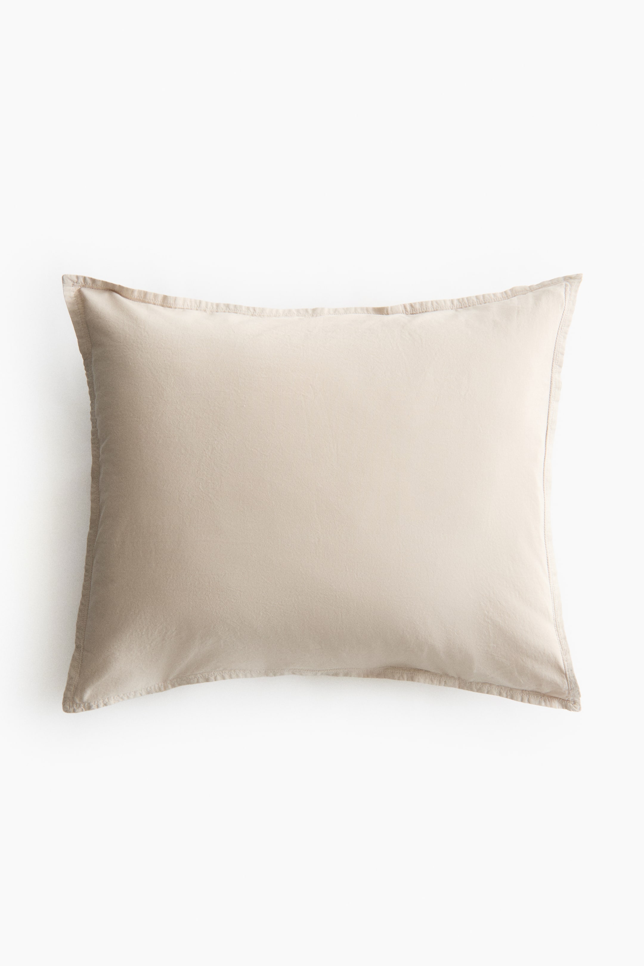 Ingrandisci l'immagine: Federa in cotone lavato - Beige chiaro - HOME | H&M CH 2