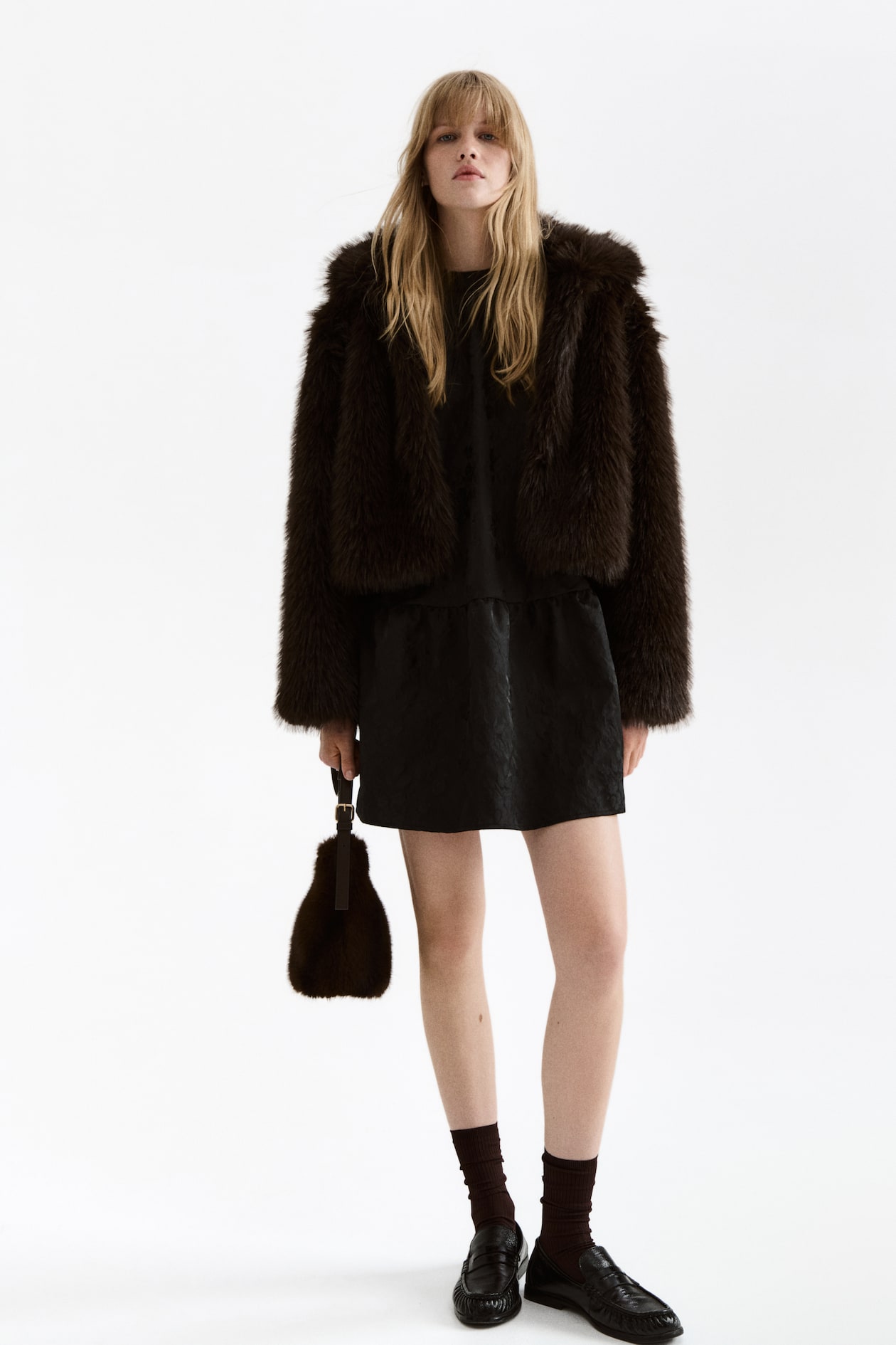 Cropped Fluffy Jacket - image 3