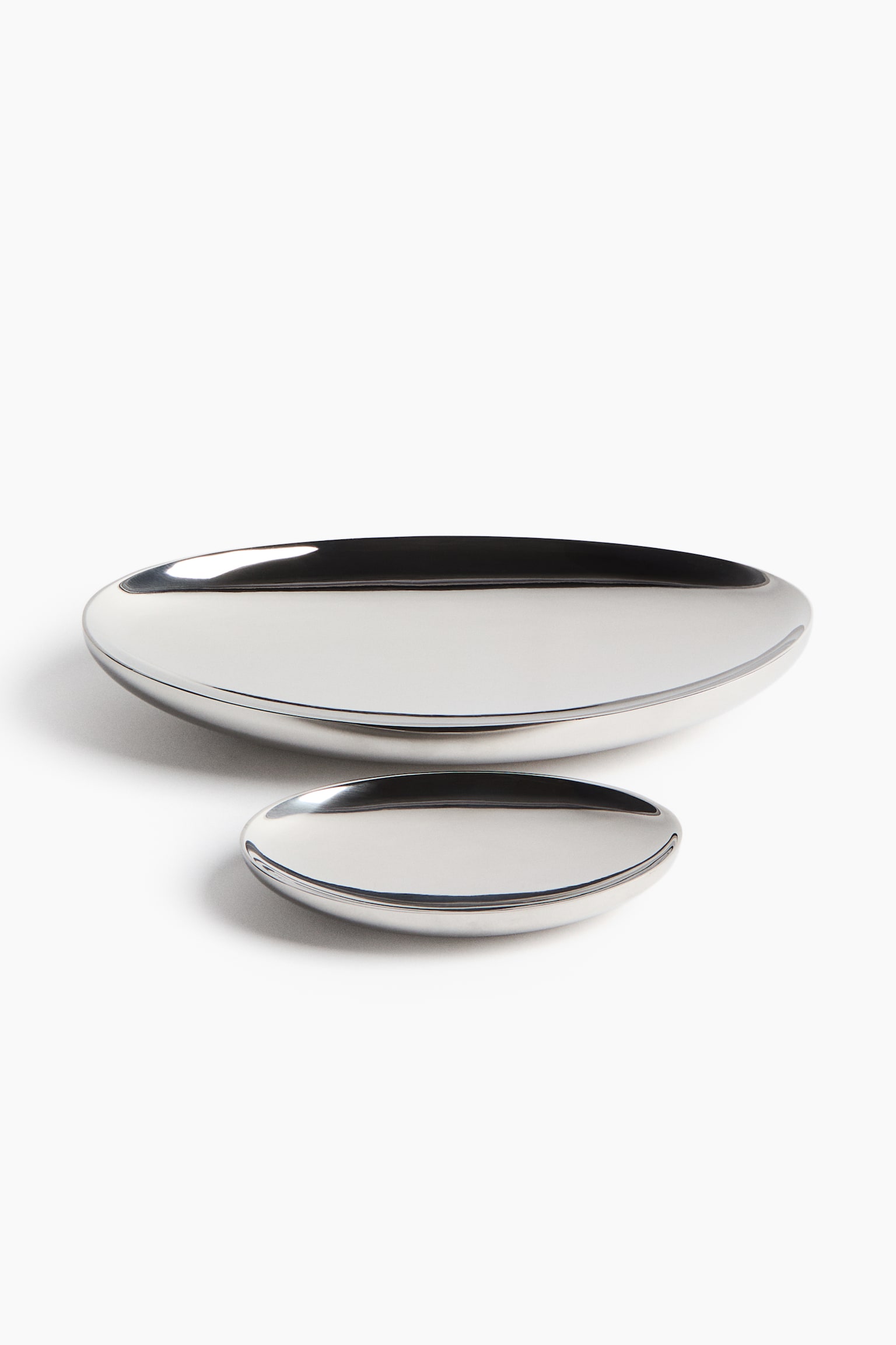 Small stainless steel trinket dish - Silver-coloured - 5