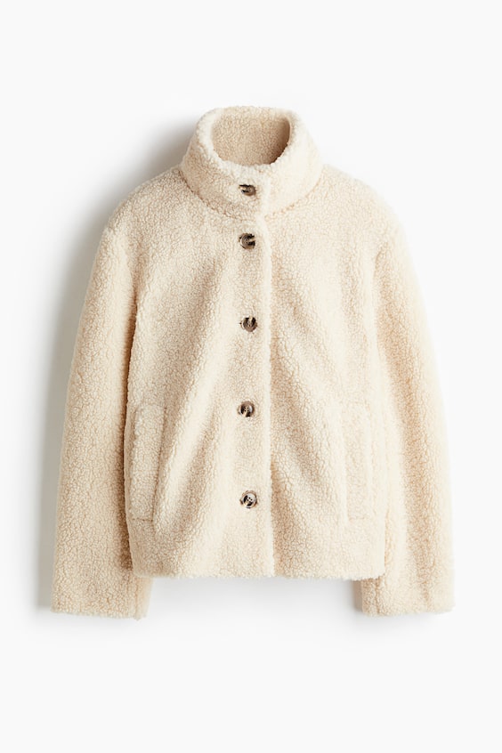 Женские куртки H&M Teddy Fleece Jacket