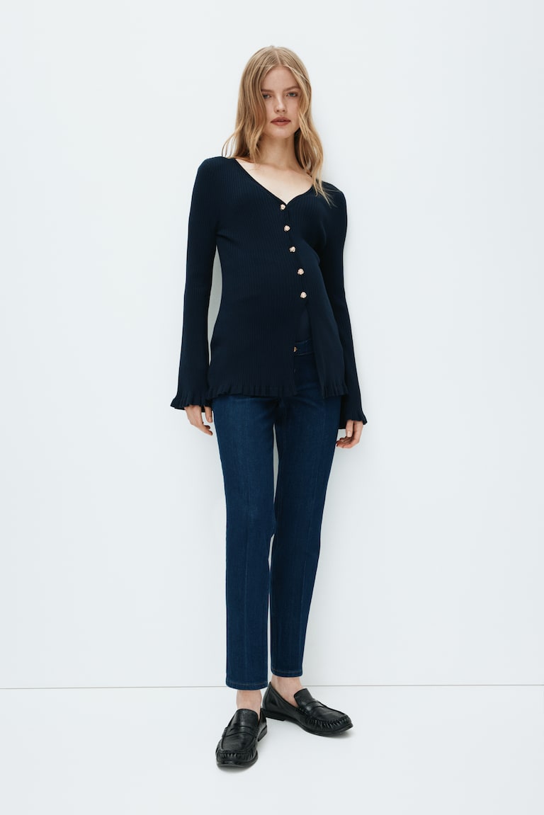 MAMA Slim Straight Ankle Jeans