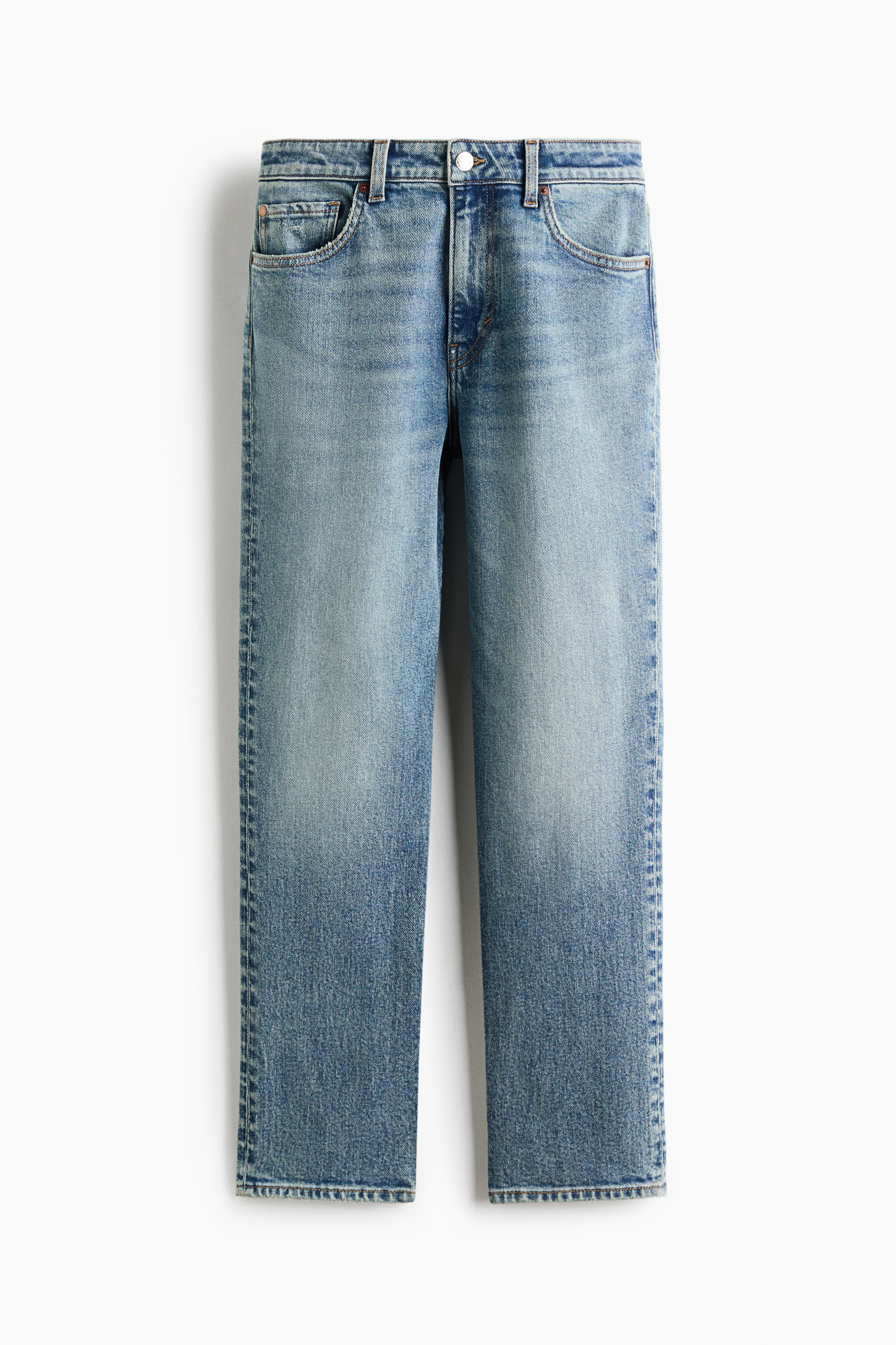 Slim Straight High Waist Ankle Jeans