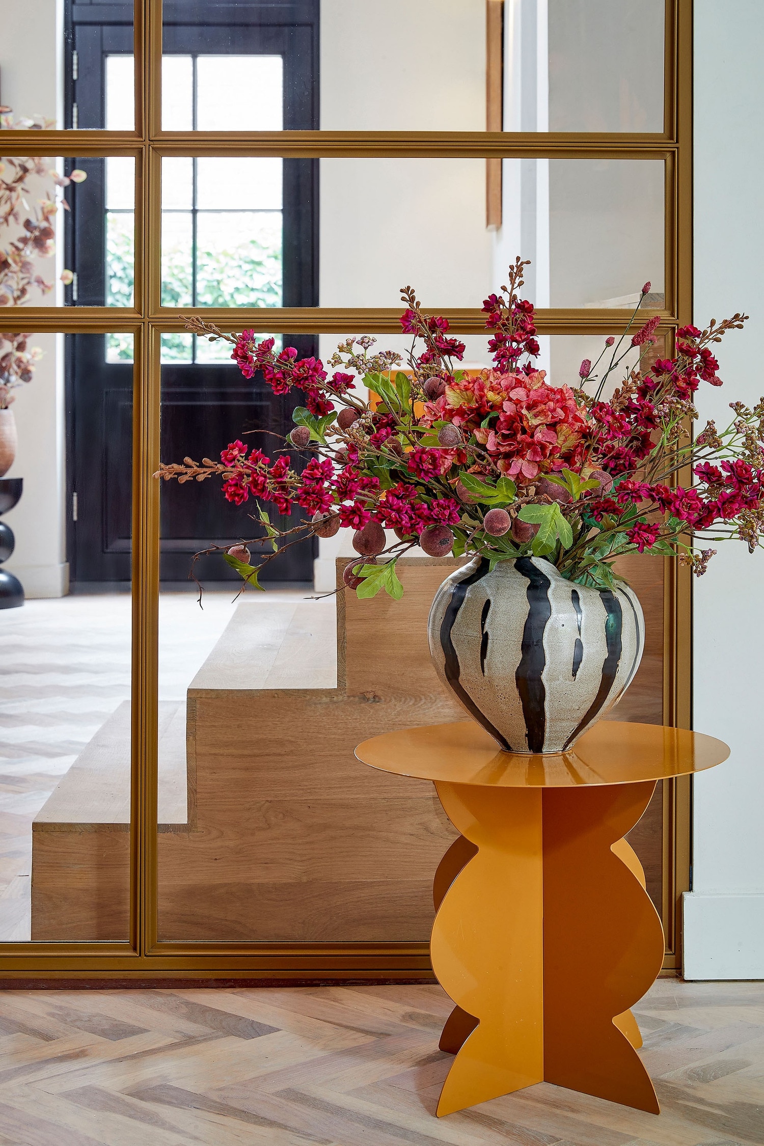 Metal Sidebord - Brun/Sort