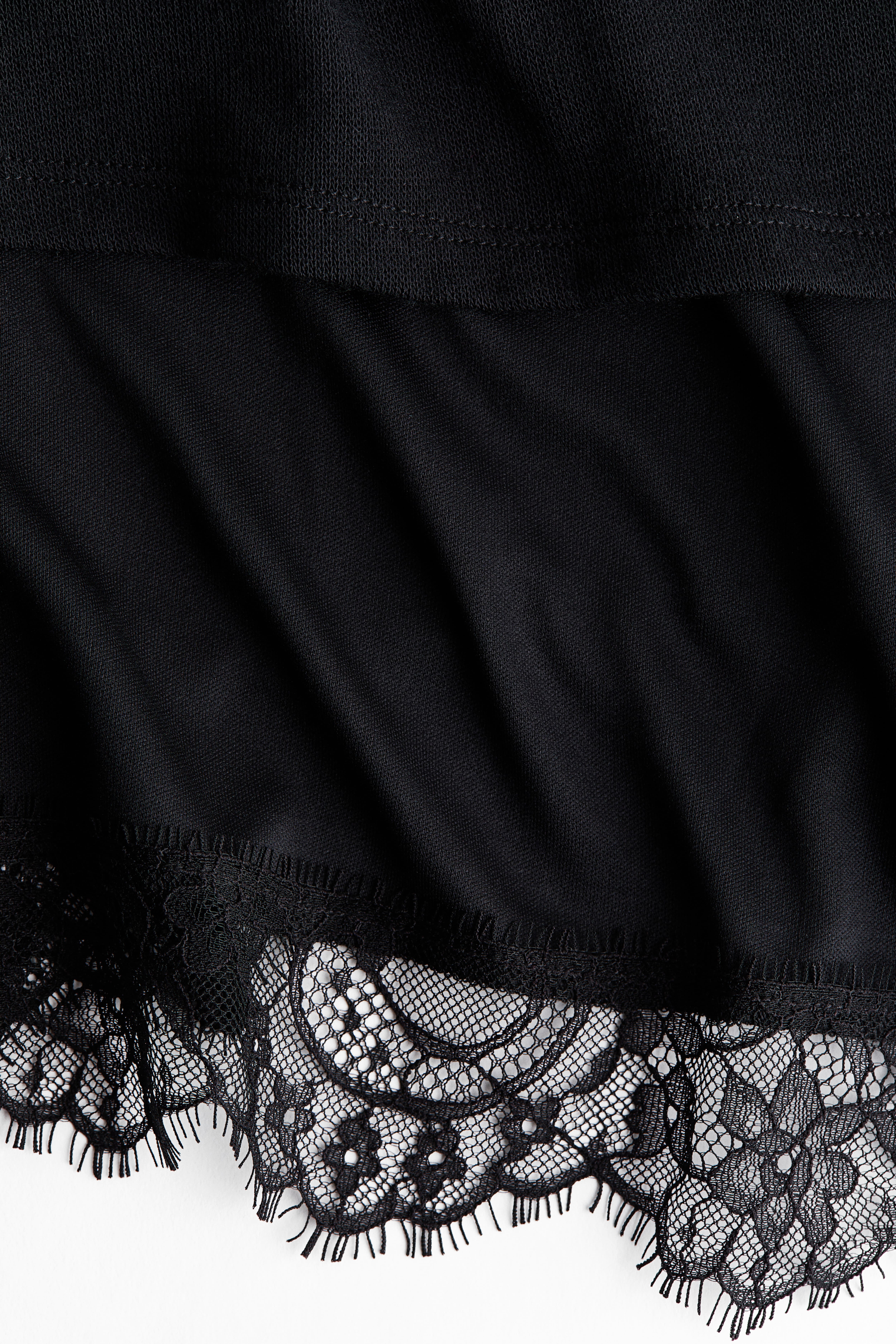 Layered Lace-Trimmed Top
