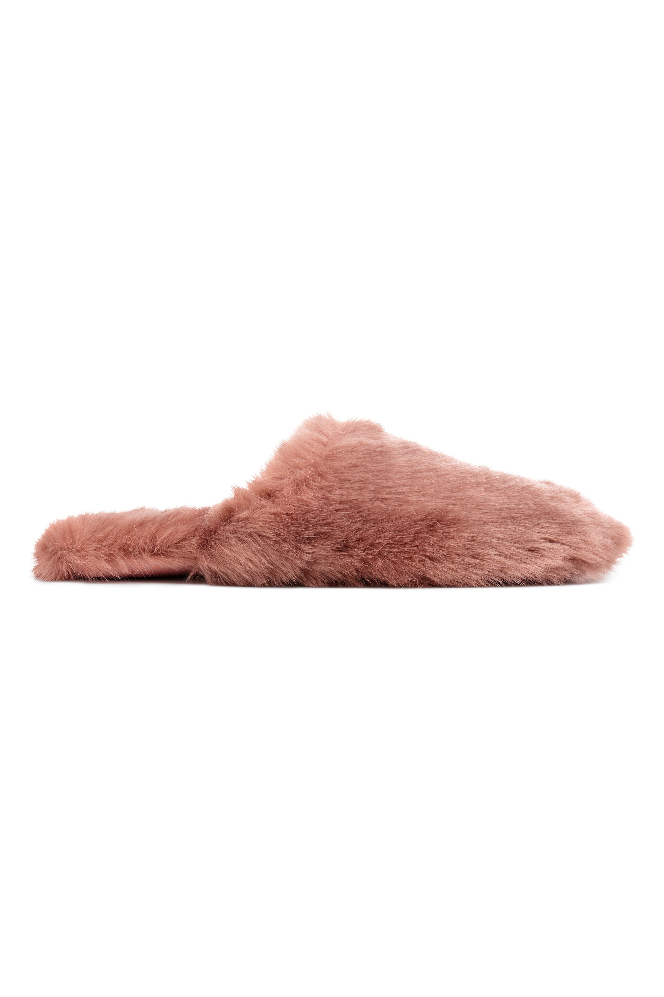 View larger image: Faux fur slippers - Powder pink - Ladies | H&M GB 1