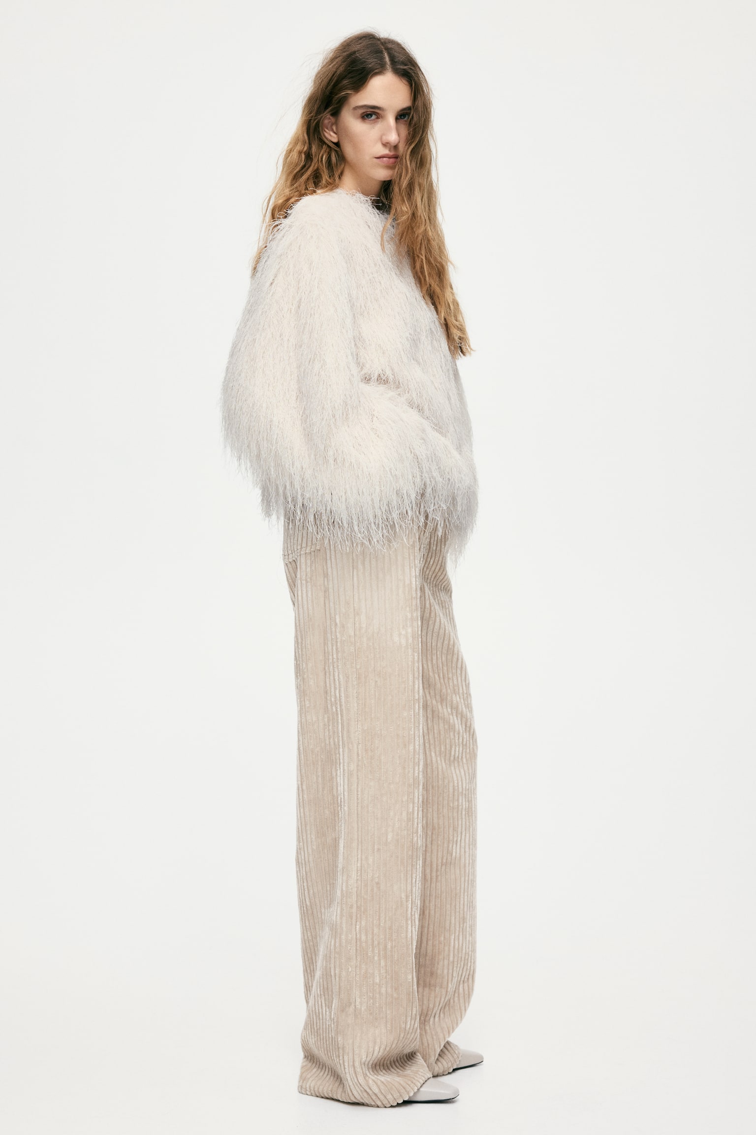 Fringed jacket - クリーム - 5