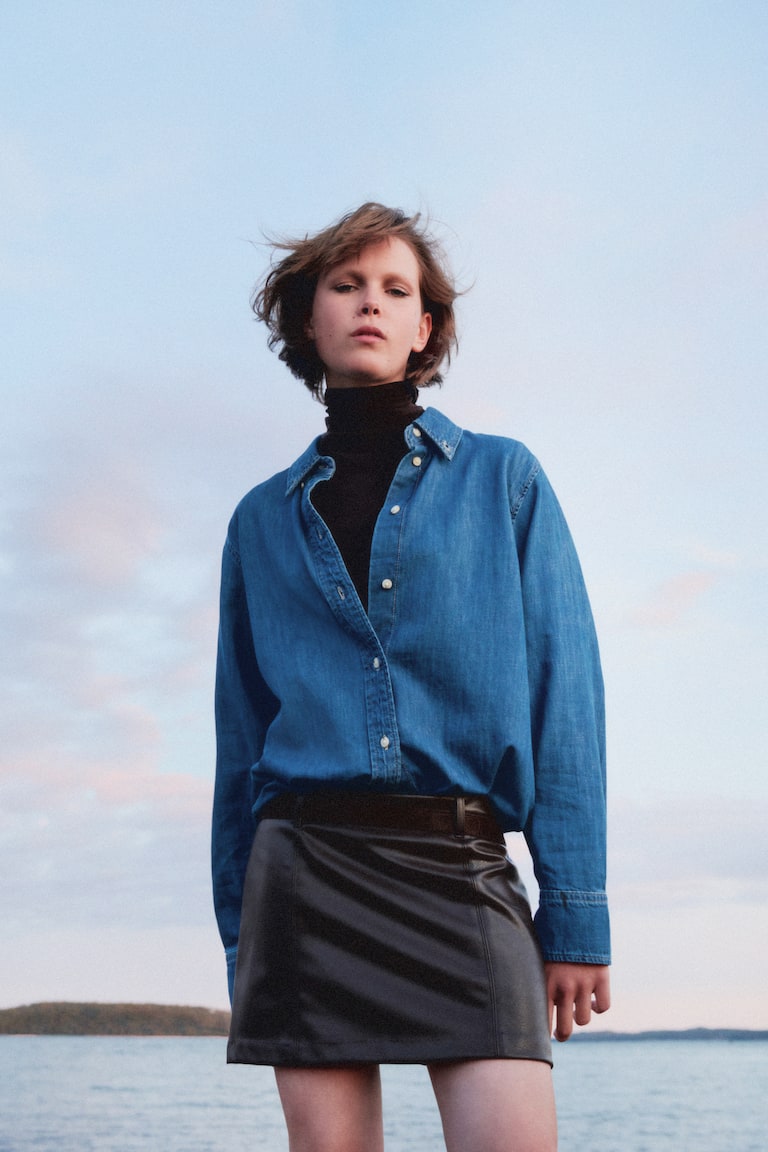 Camisa vaquera Azul denim MUJER H&M ES