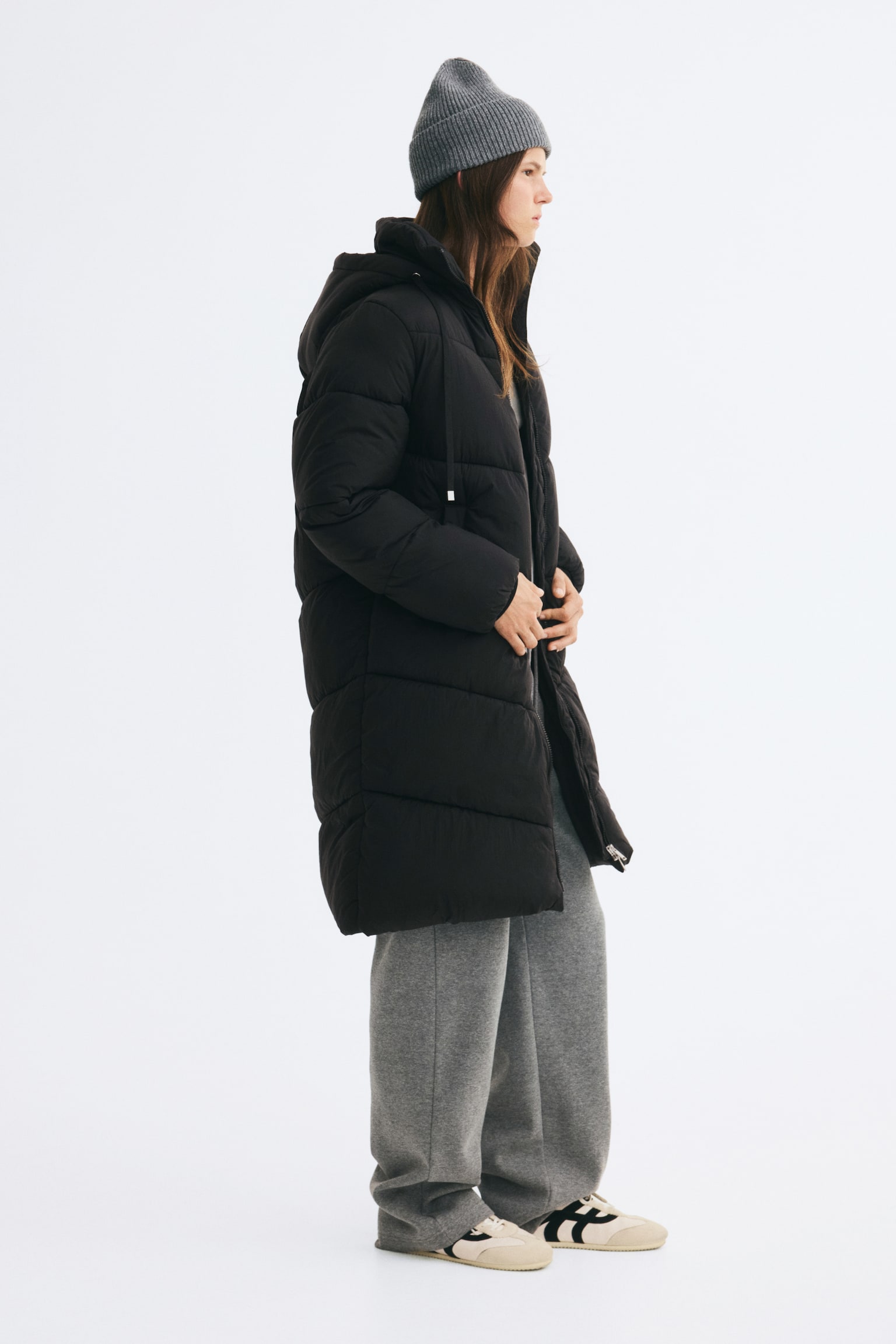Женская куртка H&M Oversized Puffer, цвет: Чёрный — фото 5