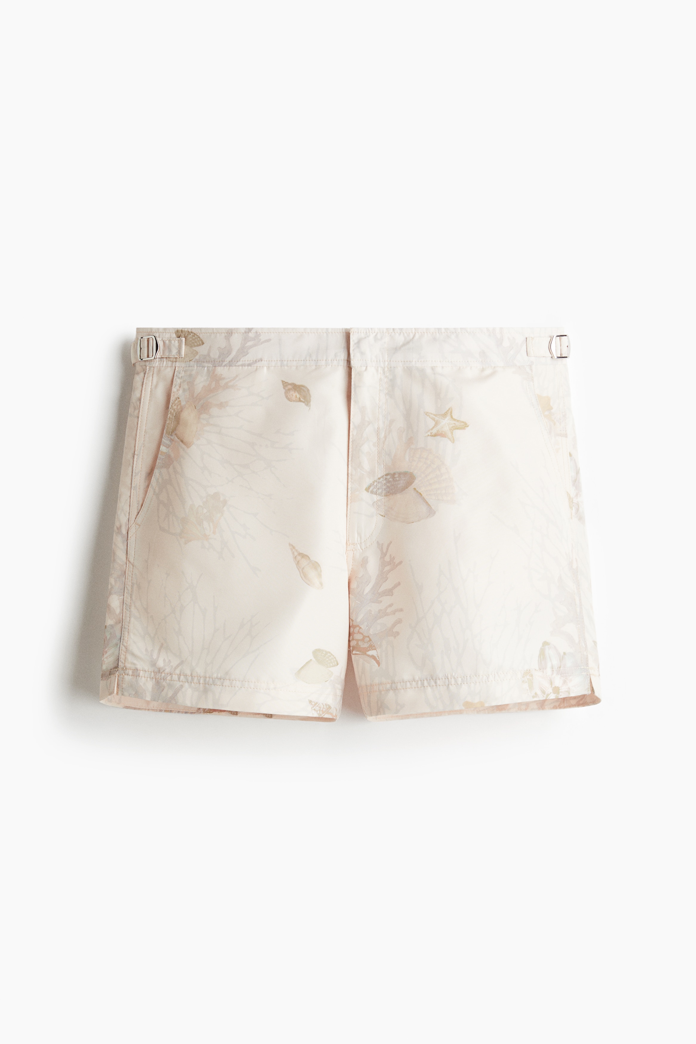 Short de bain à motif - Beige clair/vie marine/Noir/vie marine