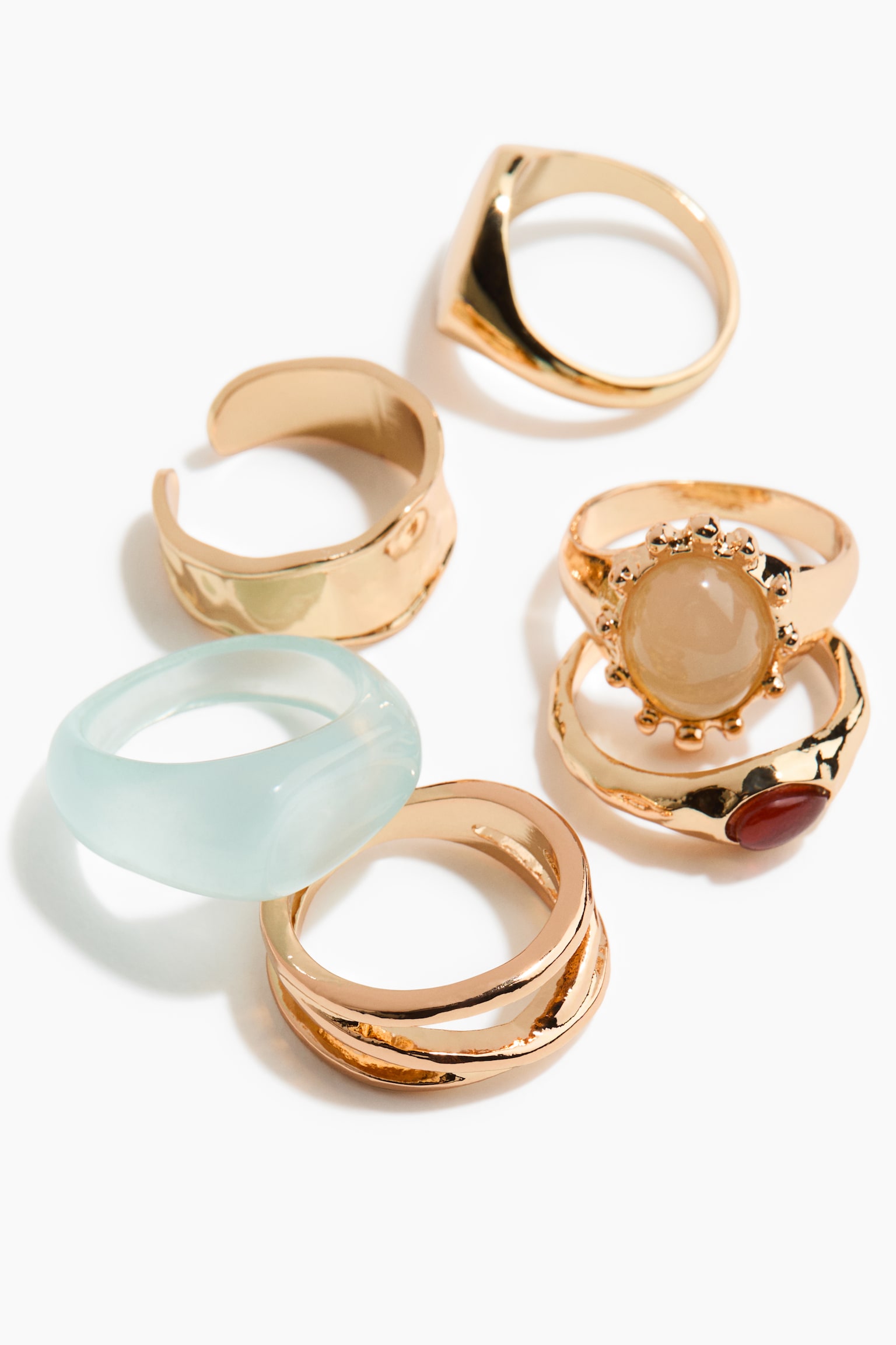 6-pack rings - Gold-coloured - 3