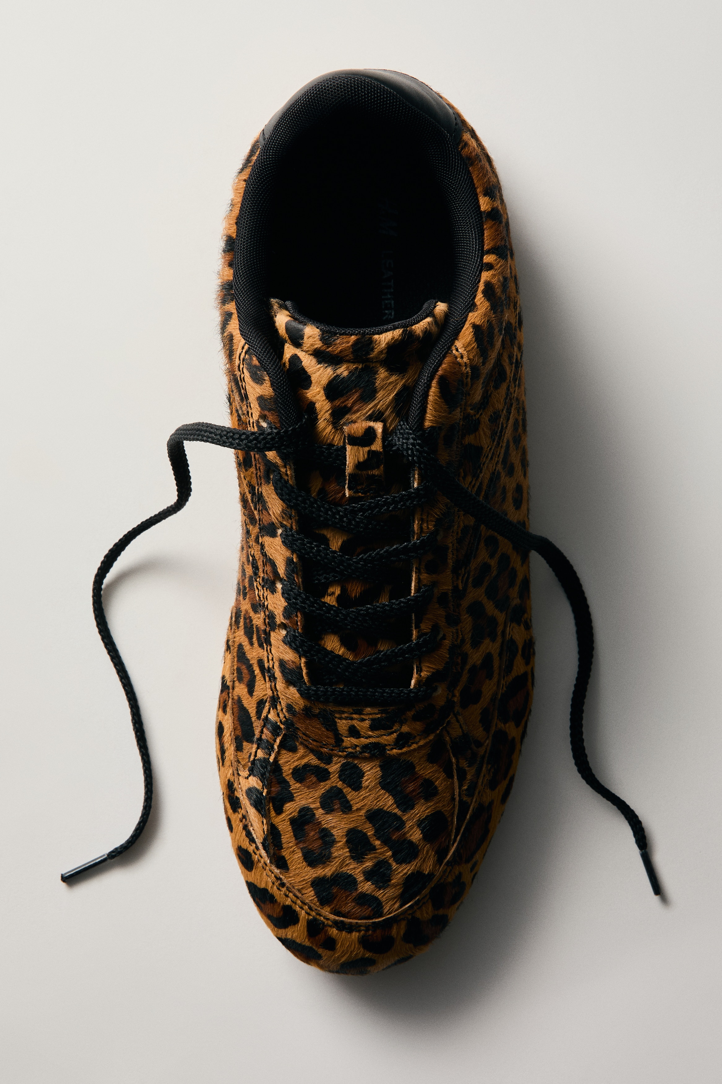 Sneakers in pelle - Beige/finto leopardo/Marrone/stampa mucca