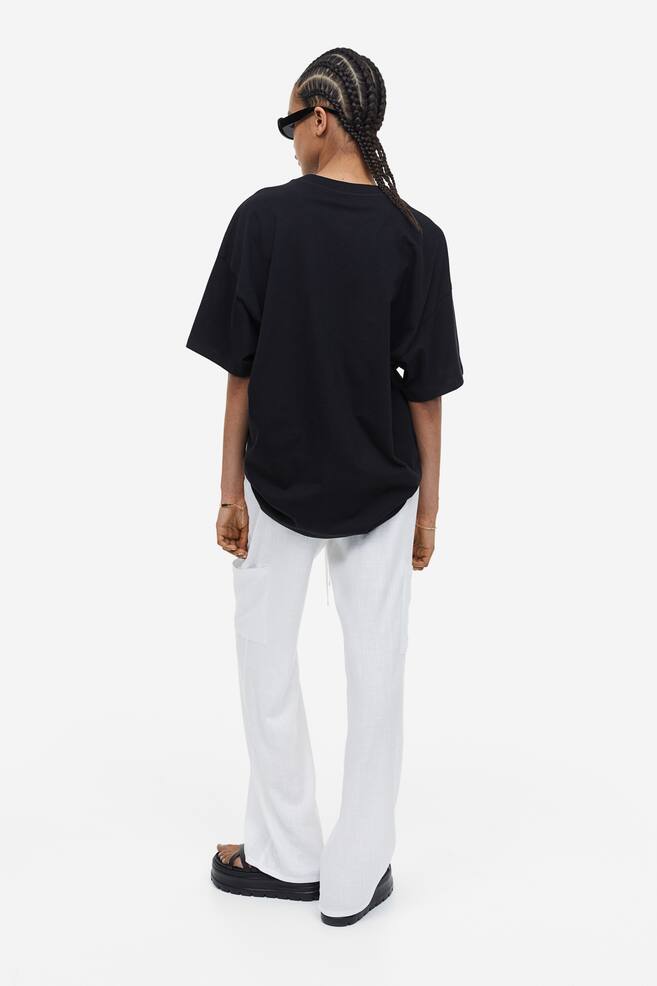 Oversized printed T-shirt - Black/Malibu/Cream/Lyon - 4