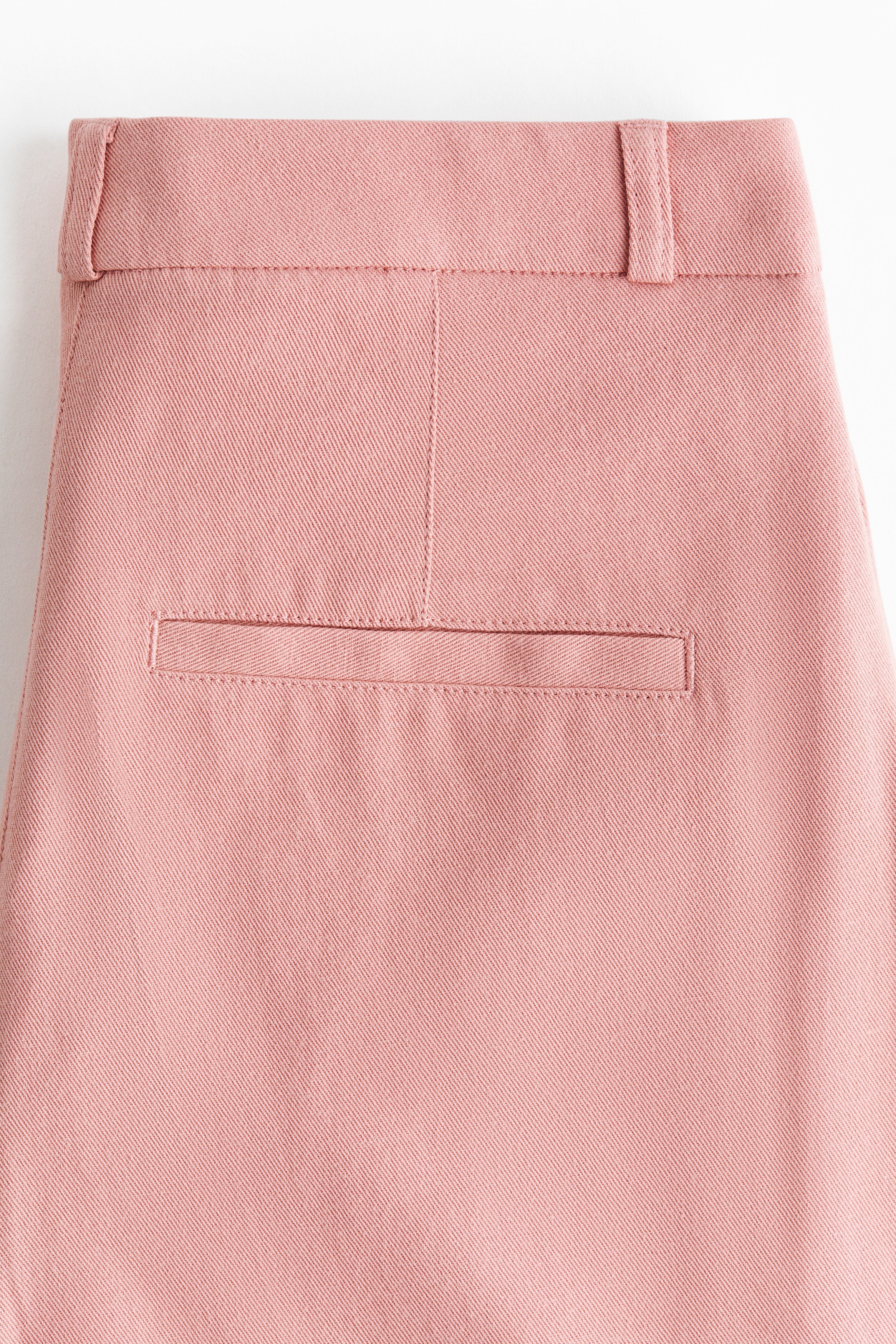 Flared twill trousers
