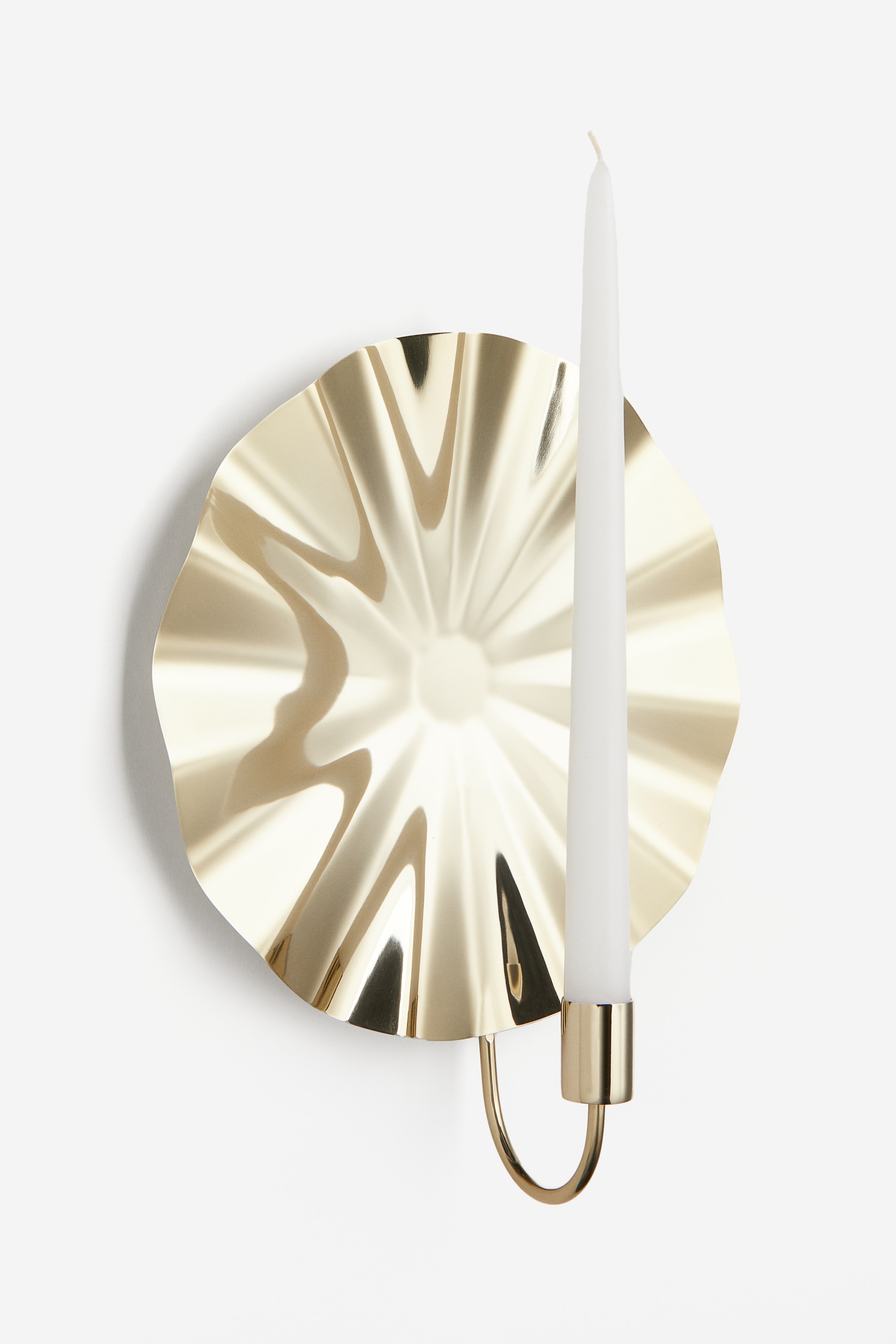 Large metal sconce - Gold-coloured
