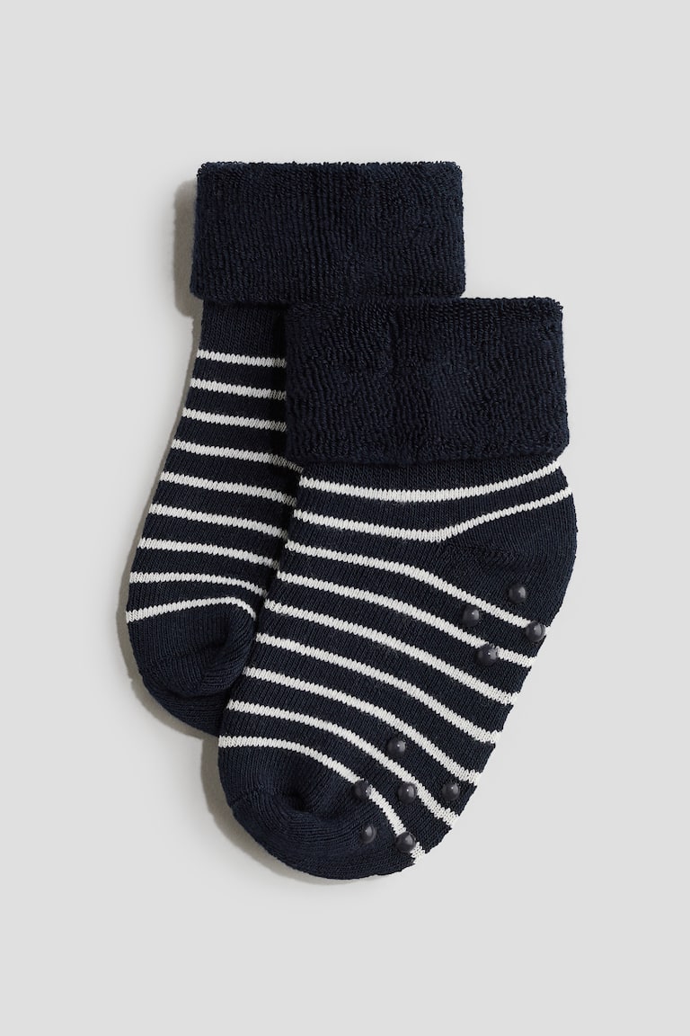 3-pack terry socks Black/Dogs Kids H&M IE
