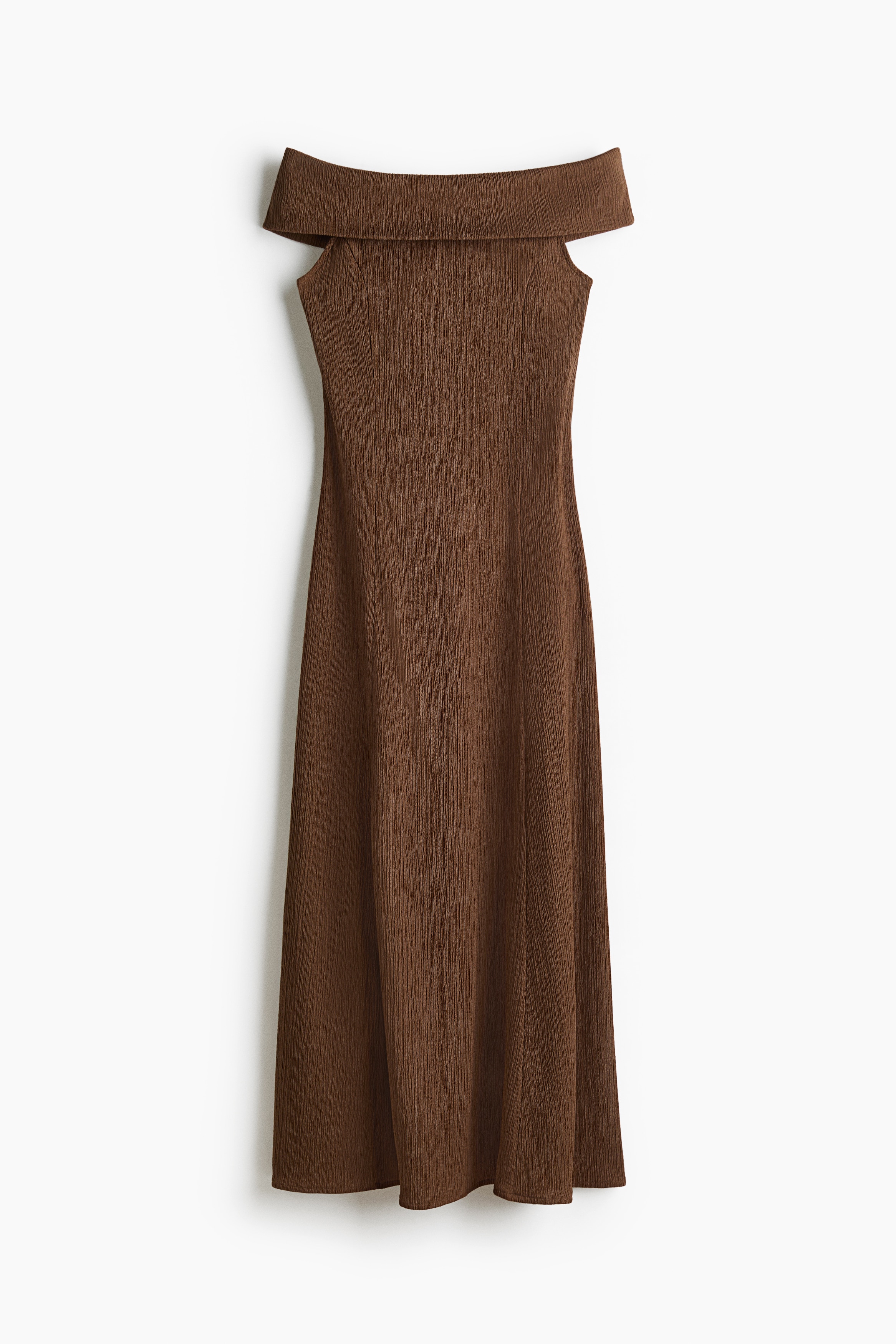 Vestido a los hombros - Café