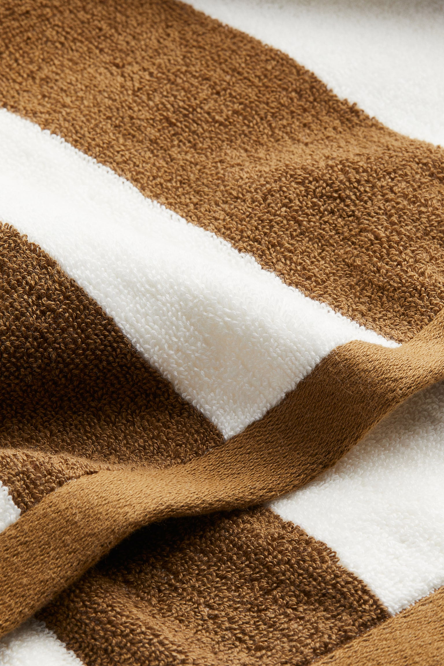 Bath towel - Brown/Striped/Light dusty blue/Striped/Beige/Striped/Yellow/Striped/Brown/Striped - 2